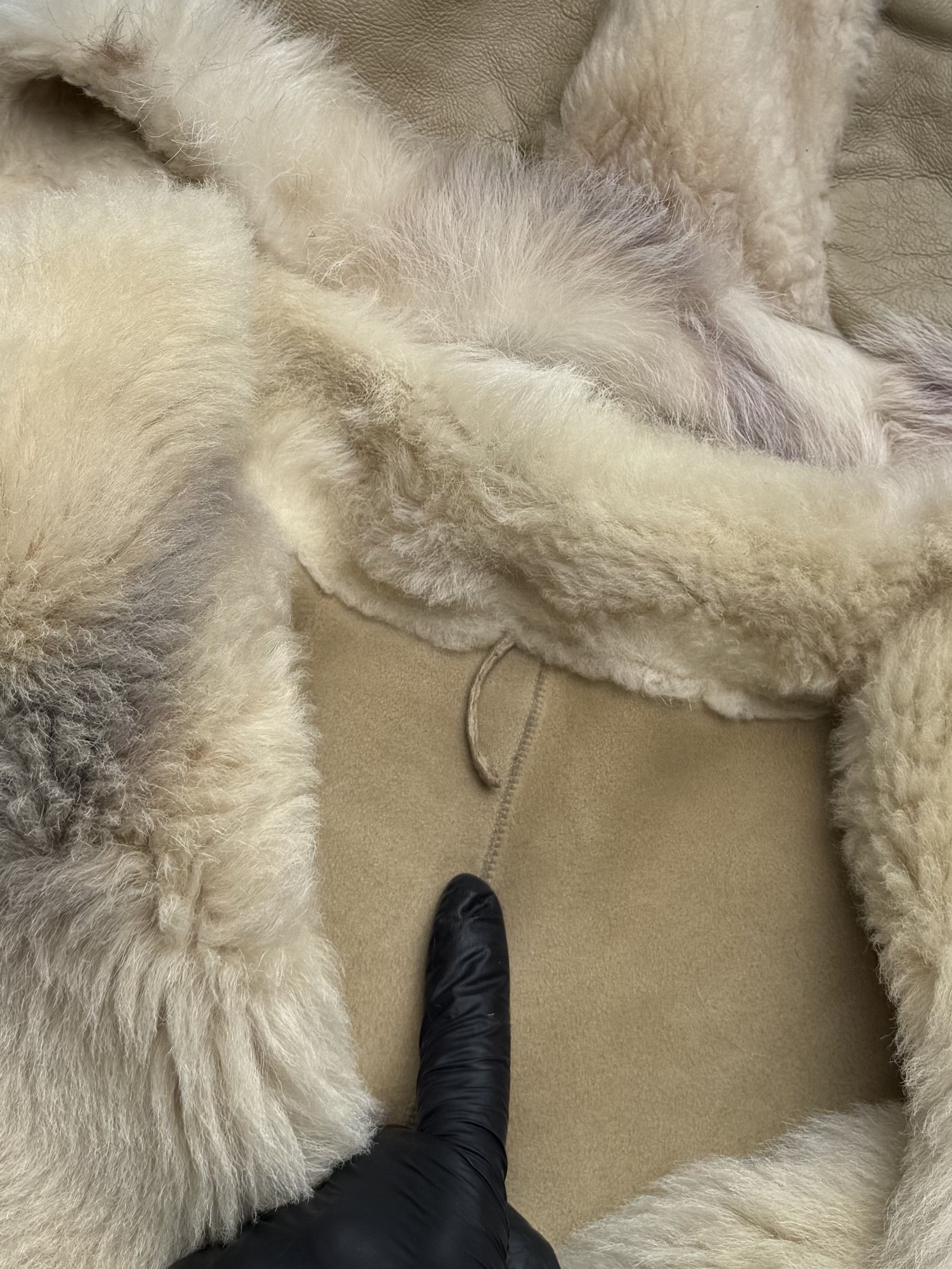 Vintage Vintage Real Sheepskin Hooded Coat (ET1)(D15) Size XL / US 12-14 / IT 48-50 - 12 Thumbnail