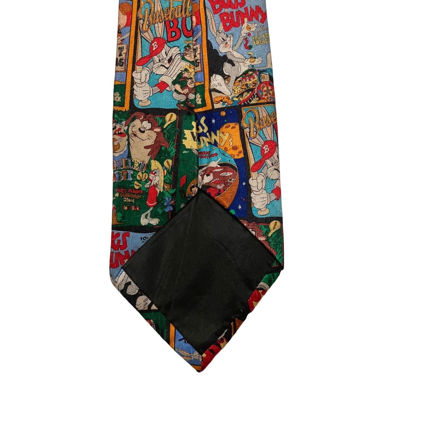 Vintage Looney Tunes Bug Bunny Movie Posters Cartoon Necktie Size ONE SIZE - 5 Thumbnail