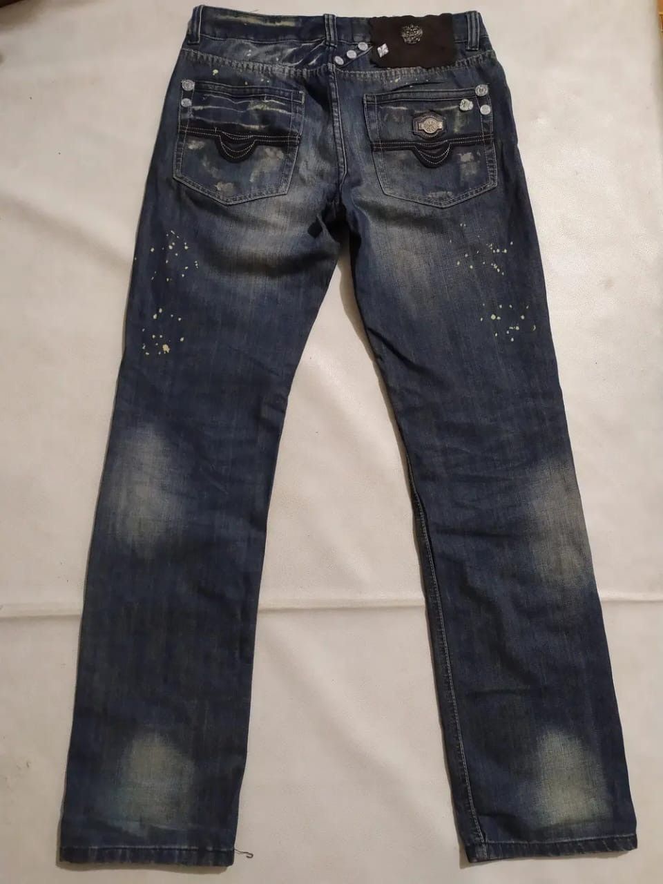 John Galliano John Galliano 2008 Denim painter distressed Jeans Pants Size US 30 / EU 46 - 6 Thumbnail