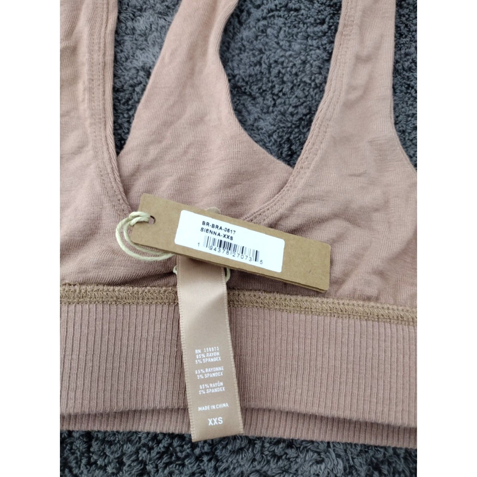 SKIMS SKIMS Women's Soft Stretch Pullover Bralette Bra Color Sienna XXS BR-BRA-0617 Size ONE SIZE - 5 Thumbnail
