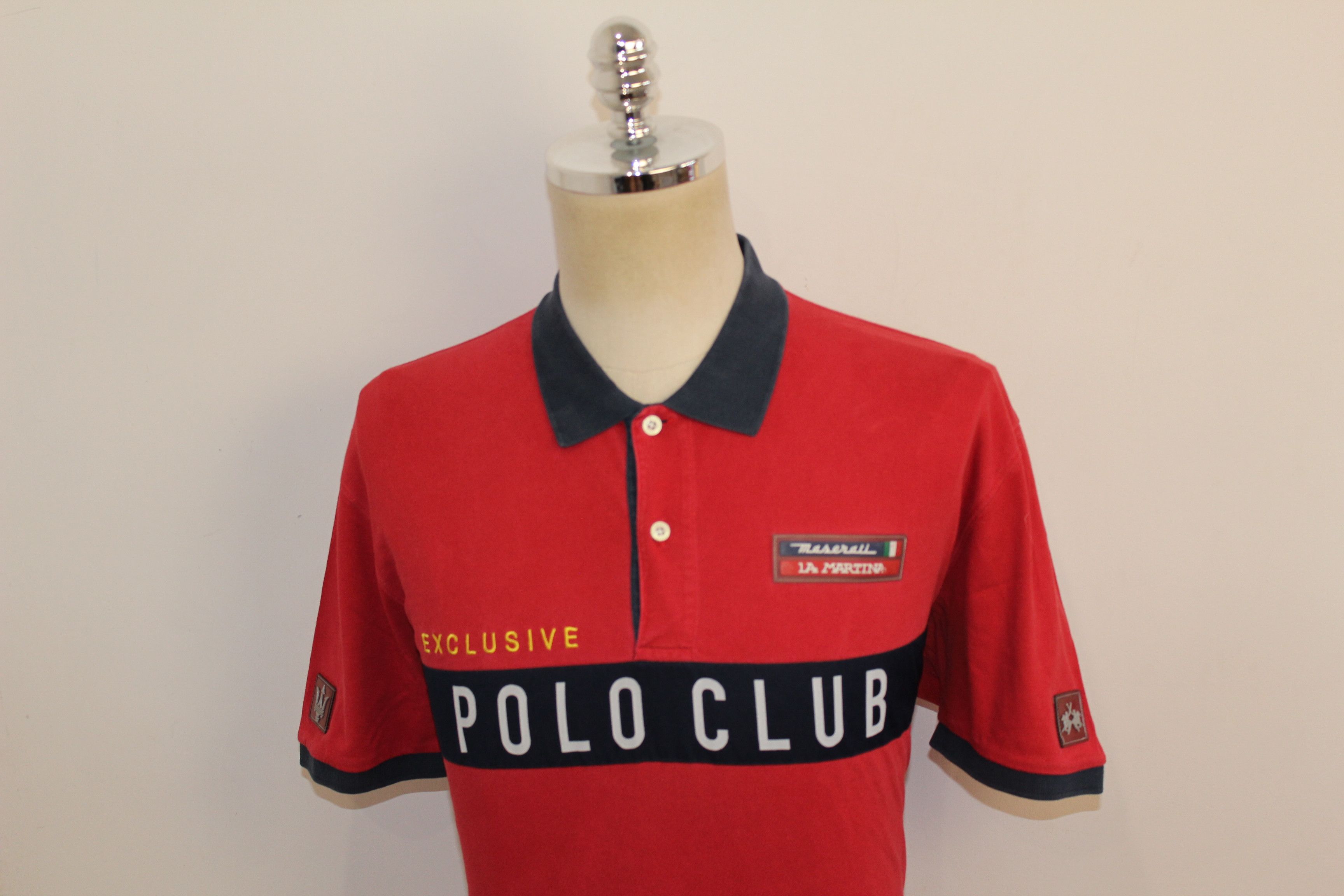 La Martina Men's La Martina Mazerati Red Polo Shirt Size 2XL Size US XXL / EU 58 / 5 - 4 Thumbnail