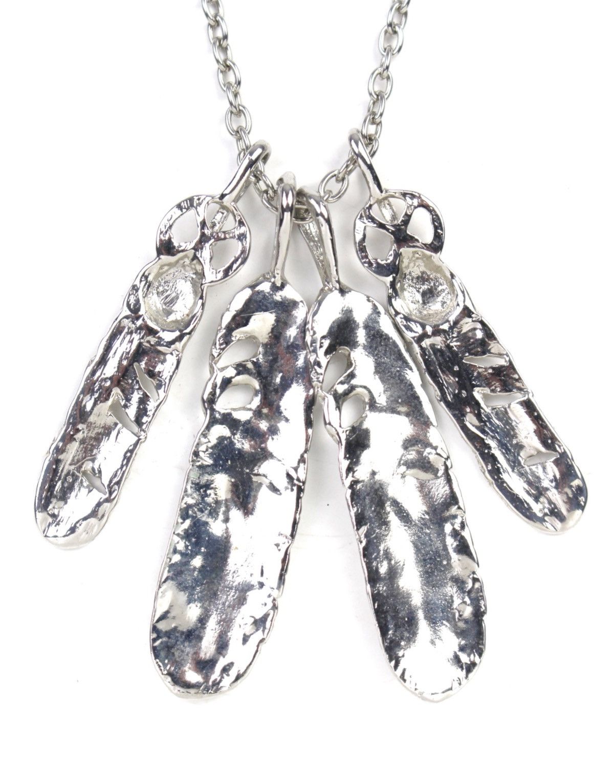 Vintage 2000S JAPANESE MADE NATIVE STYLE FEATHER CLUSTER NECKLACE Size ONE SIZE - 4 Thumbnail