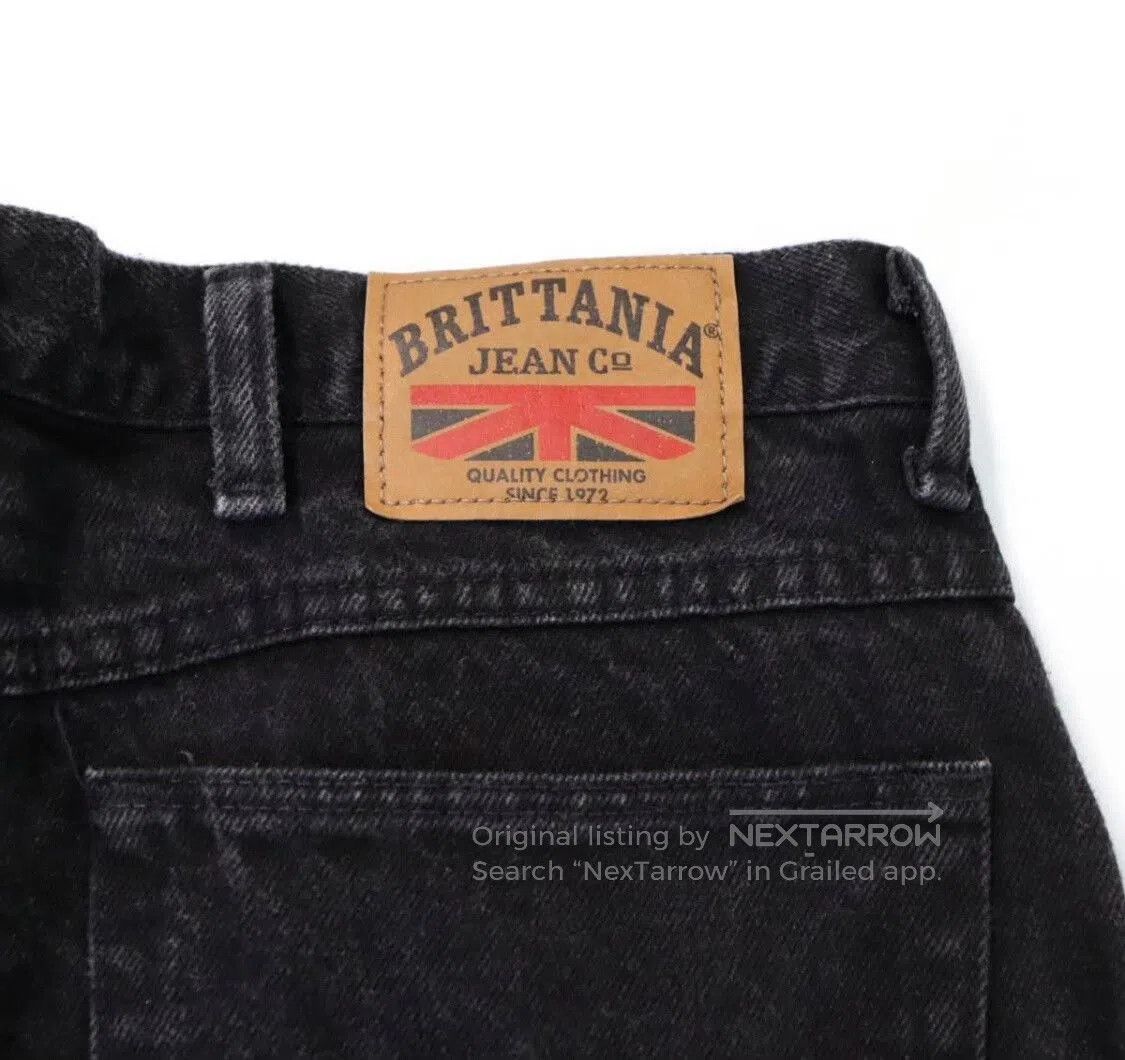 Porter Classic Vintage Brittania Black Jeans from the 90s. Size US 28 / EU 44 - 4 Thumbnail