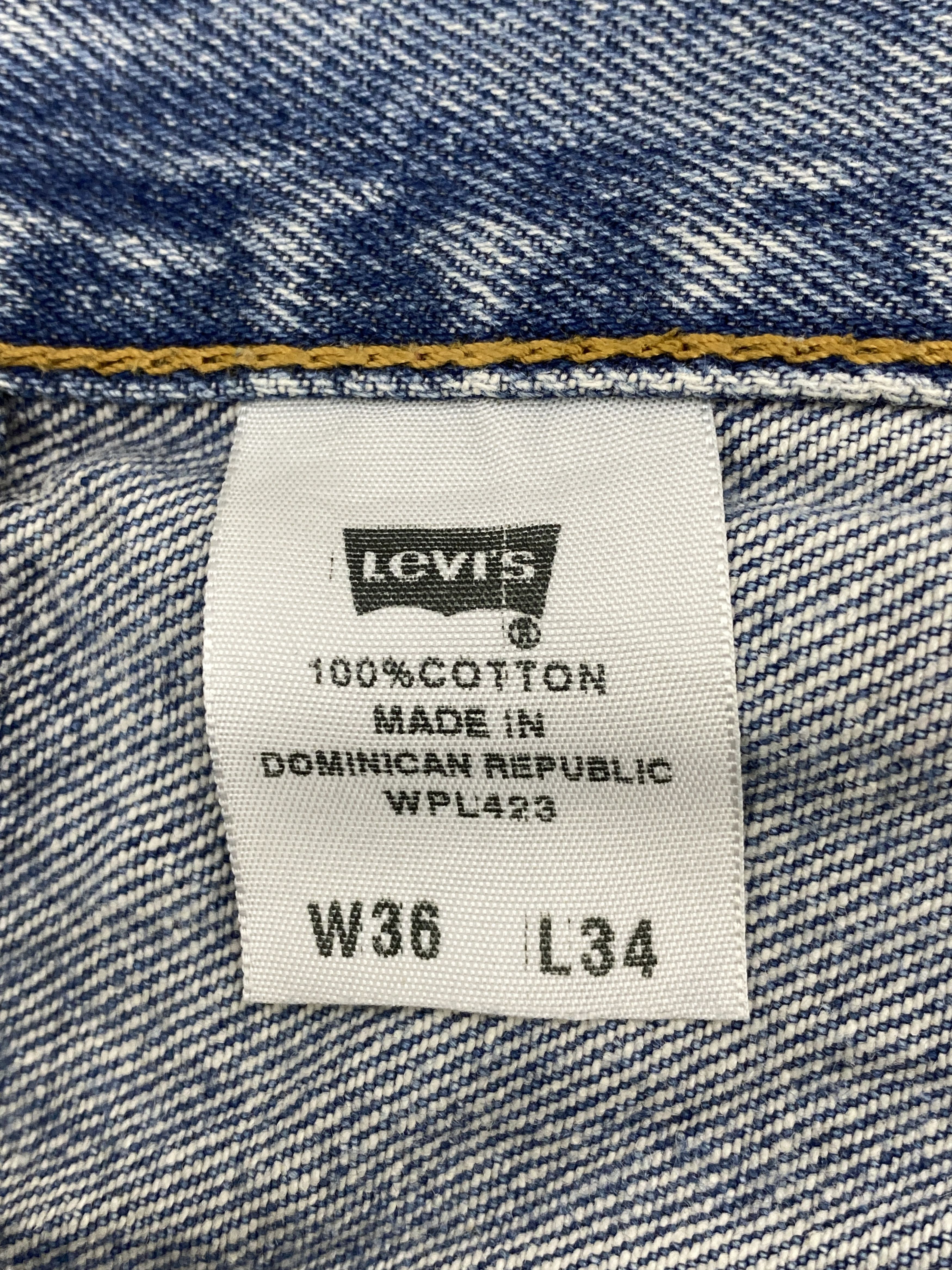Levi's Vintage Levis 501 Ripped Jeans DP2662 Size US 33 - 7 Thumbnail