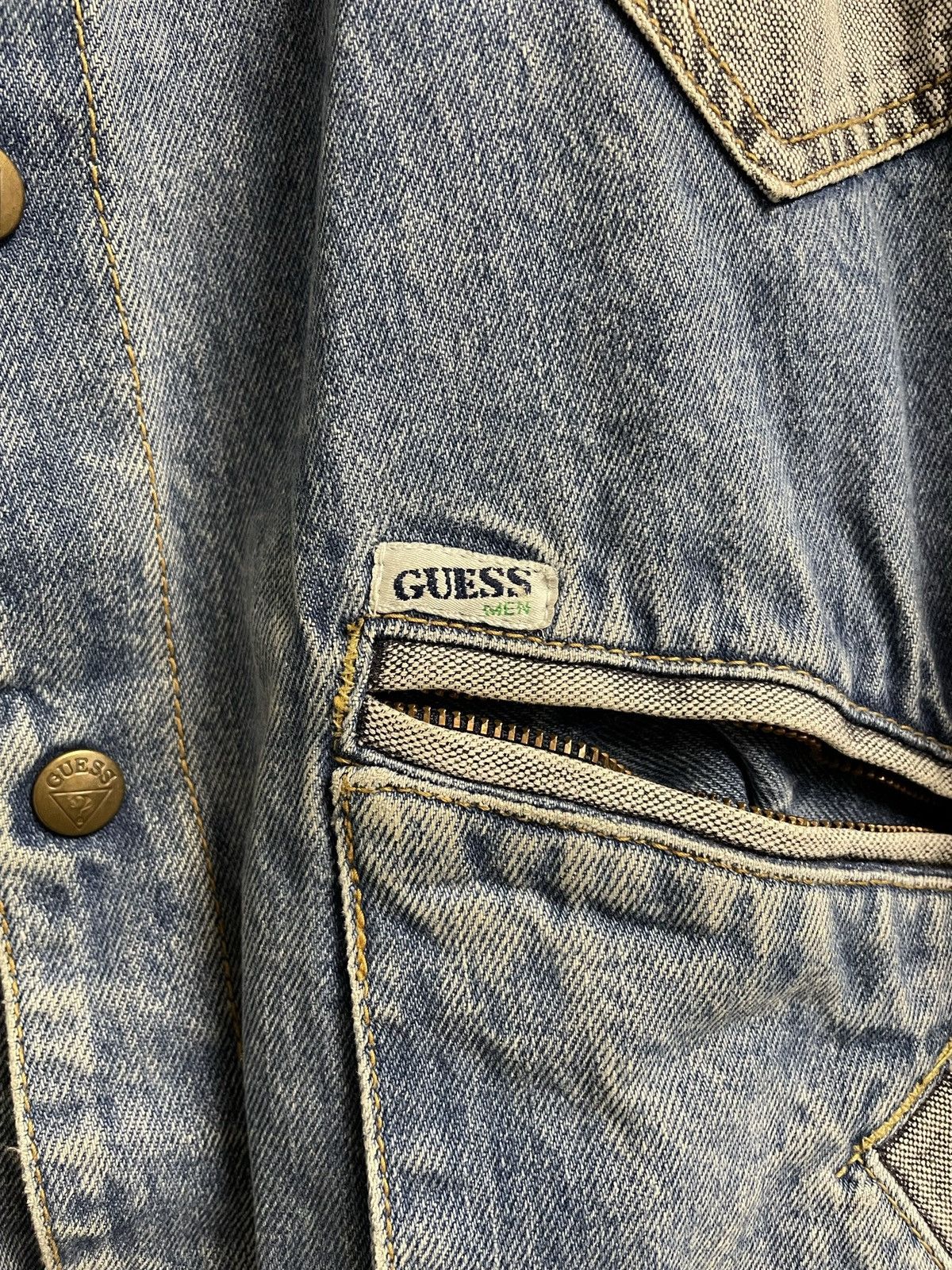 Guess Vintage Guess Georges Marciano 1986 Denim Jacket Size US L / EU 52-54 / 3 - 3 Thumbnail