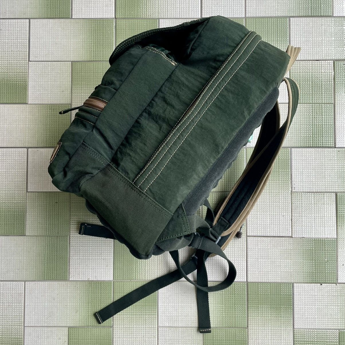 Japanese Brand ❗️ RARE GREEN ARMY HEDGREN BY XAVIER KEGELS BACKPACK Size ONE SIZE - 6 Thumbnail