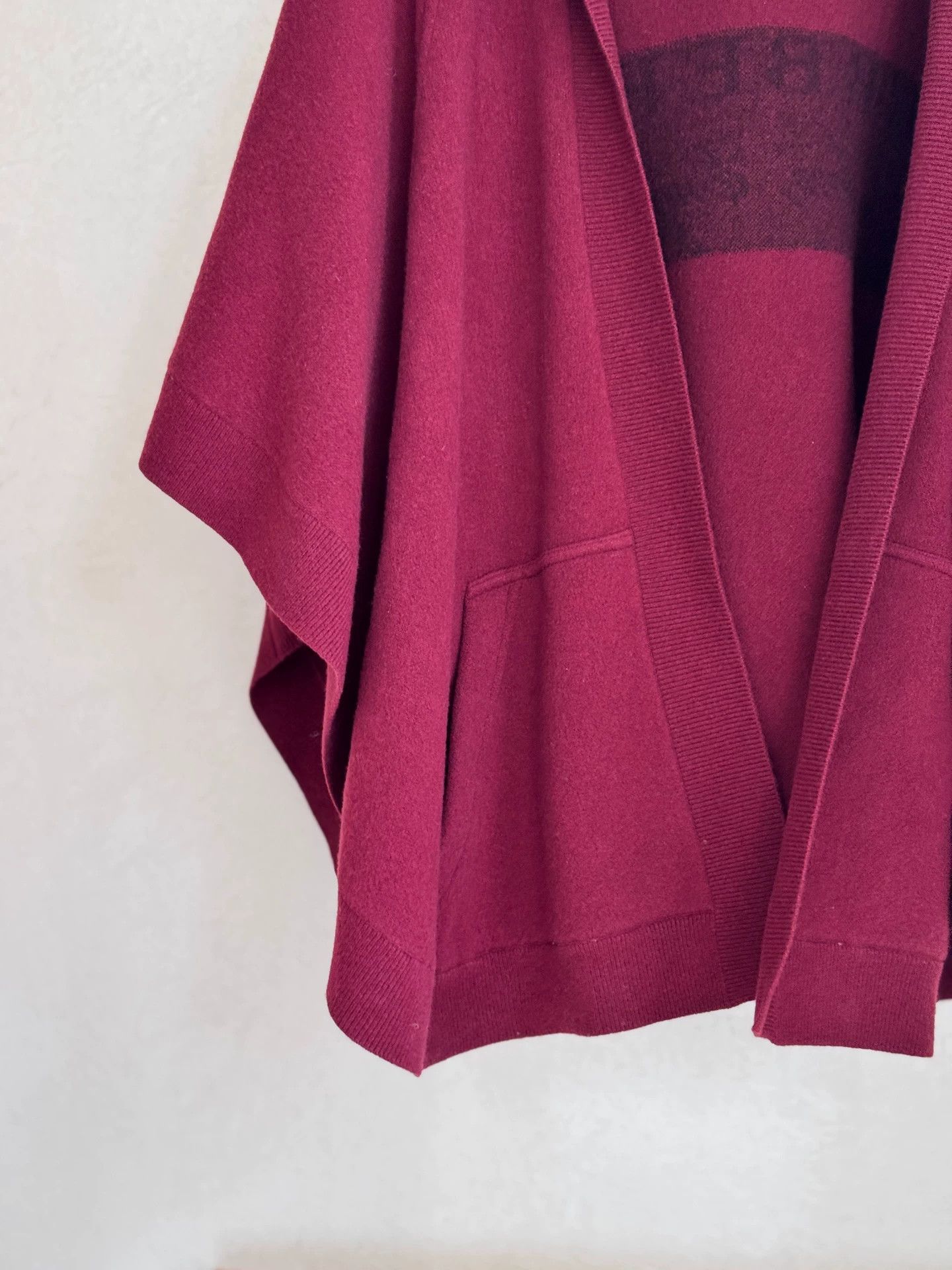 Burberry Burberry Red Wool Cloak 99 New 150x120 Size ONE SIZE - 6 Thumbnail