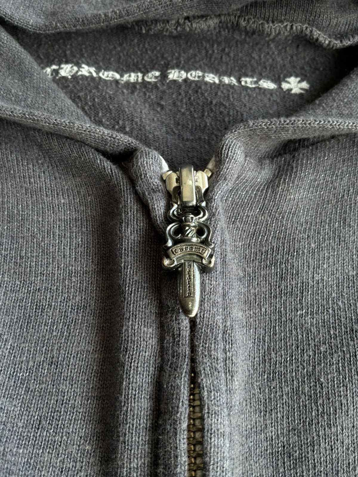 Chrome Hearts 2000s Chrome Hearts - T-Bar Script - Zip Hoodie Size US L / EU 52-54 / 3 - 8 Thumbnail