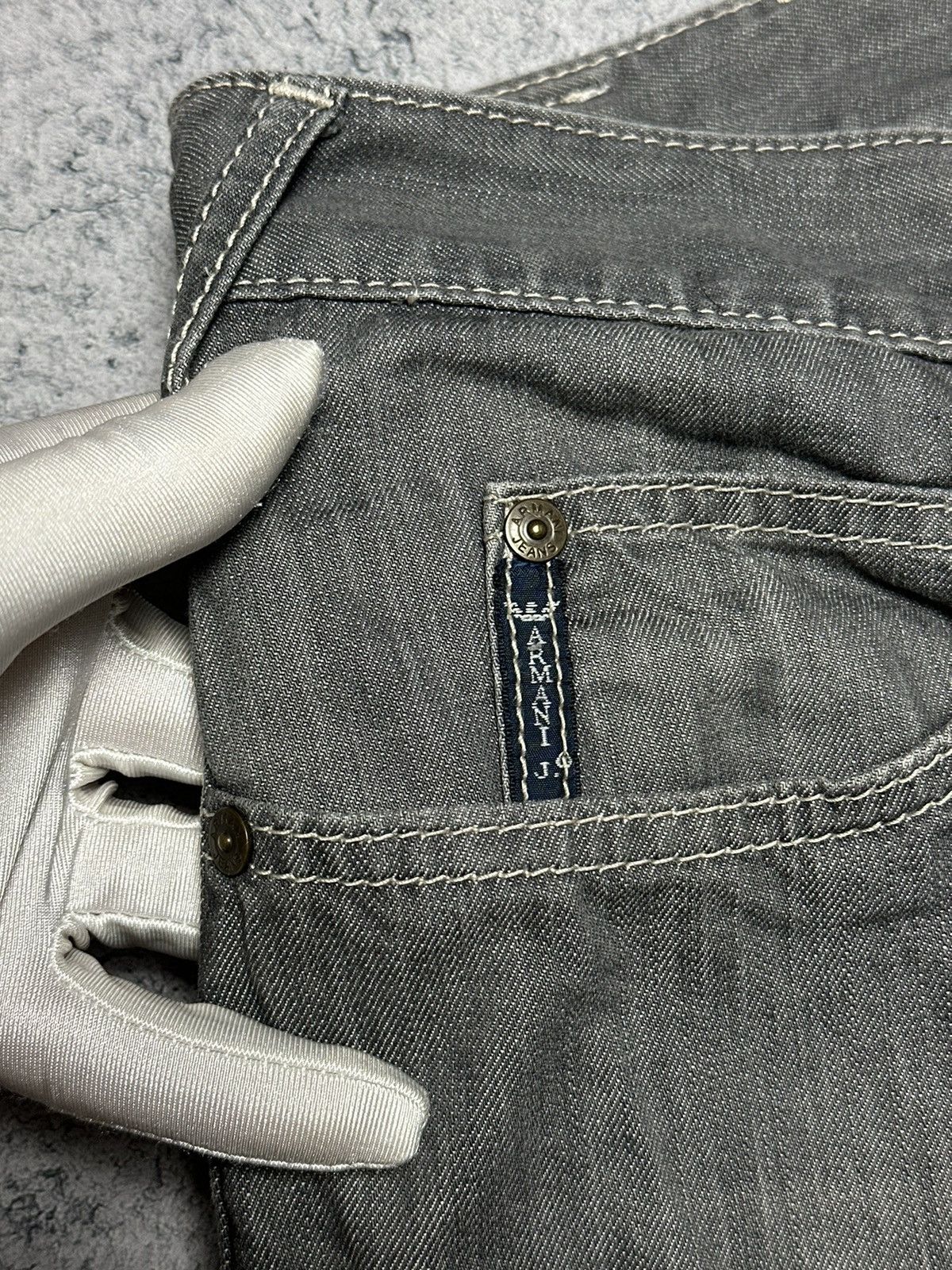 Armani Vintage Armani Jeans Metal Logo Pants Size US 34 / EU 50 - 6 Thumbnail