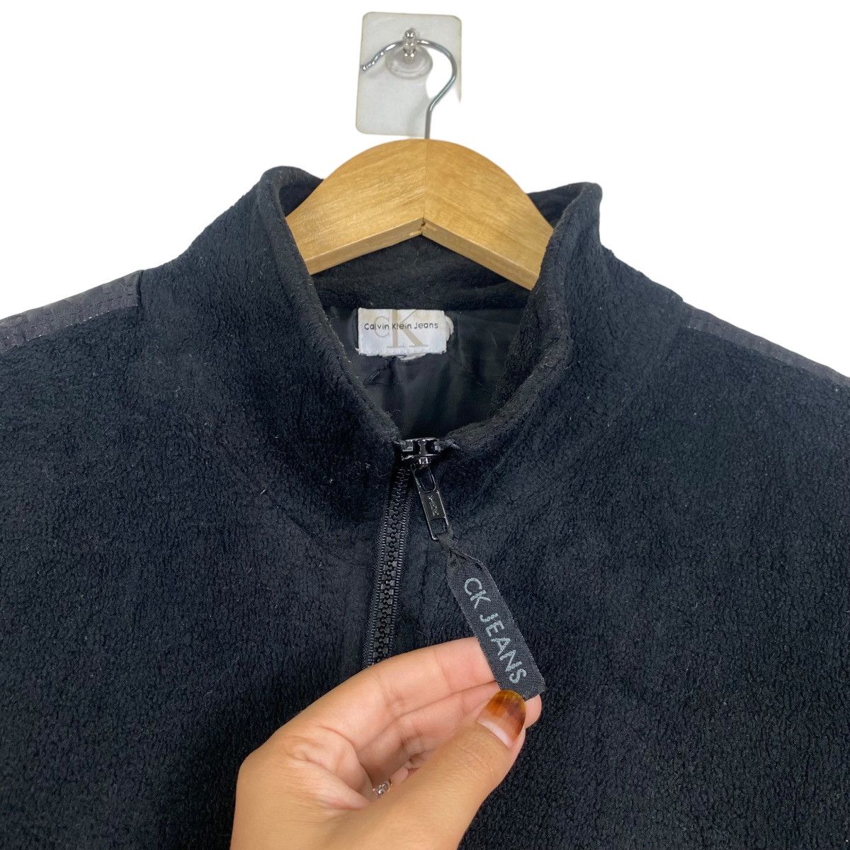 Calvin Klein × Japanese Brand DKNY fleece zipper jacket Size US M / EU 48-50 / 2 - 7 Thumbnail