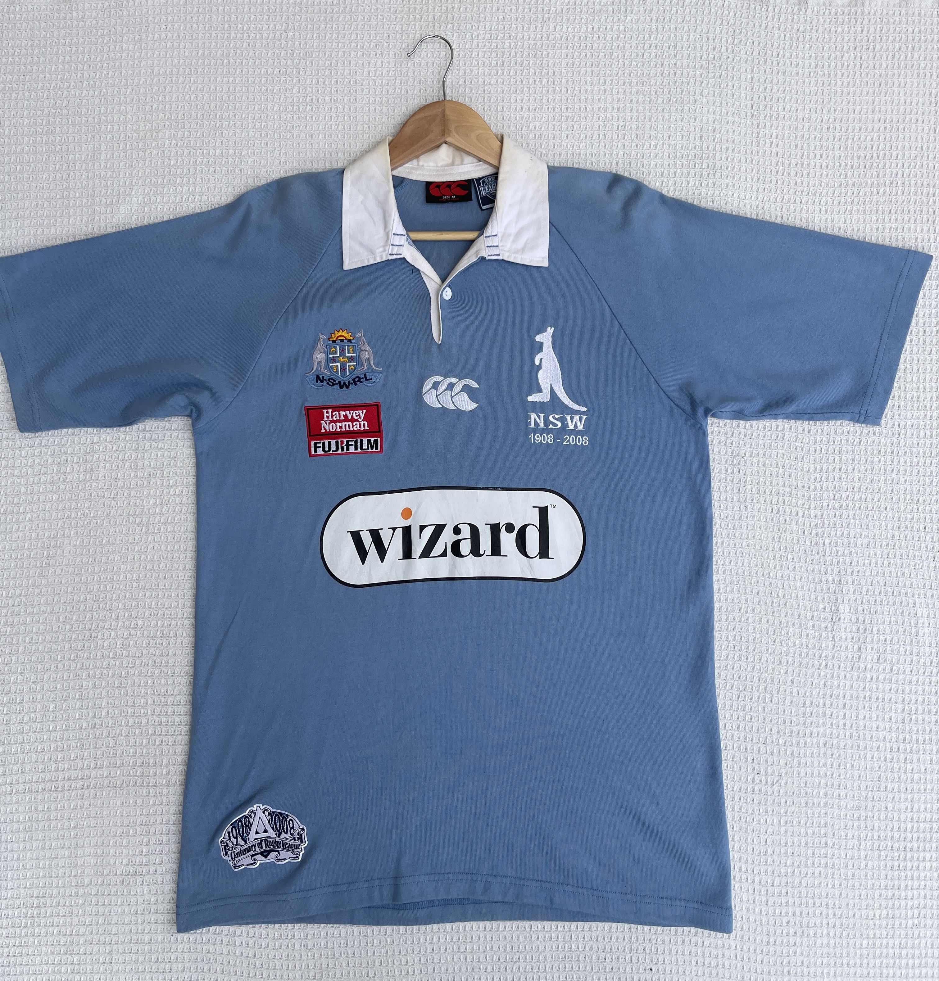 Canterbury of New Zealand LastDrop🔥Vtg Canterbury NSW Blue State Of Origin Rugby Shirt Size US M / EU 48-50 / 2 - 15 Thumbnail