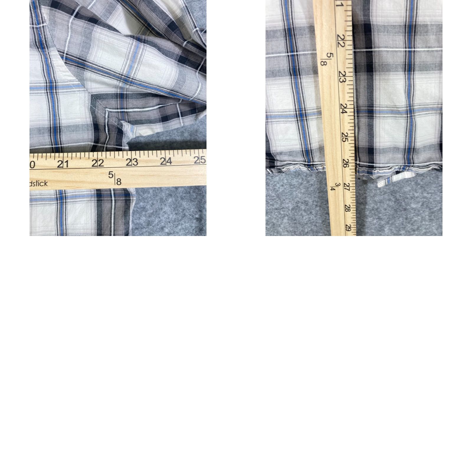 Wrangler Wrangler Pearl Snap Western Shirt Mens M Gray White Plaid Button-Up Cowboy Size US M / EU 48-50 / 2 - 9 Thumbnail