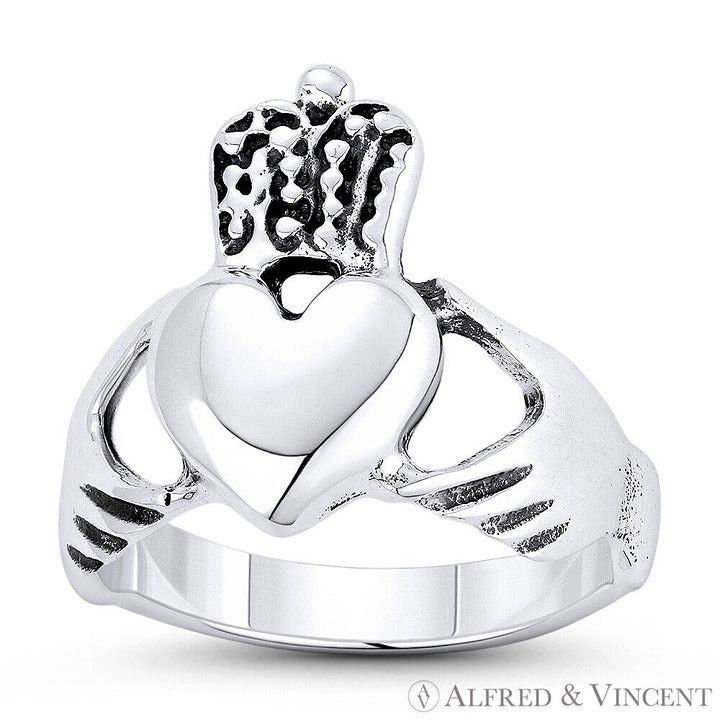 Other Irish Claddagh Hands & Heart Charm Promise Ring Size 6 Size ONE SIZE - 1 Preview