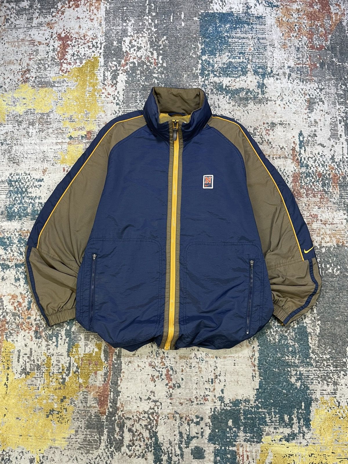 Nike Vtg 90s Nike Patch Swoosh Nylon Windbreaker Size US M / EU 48-50 / 2 - 2 Thumbnail