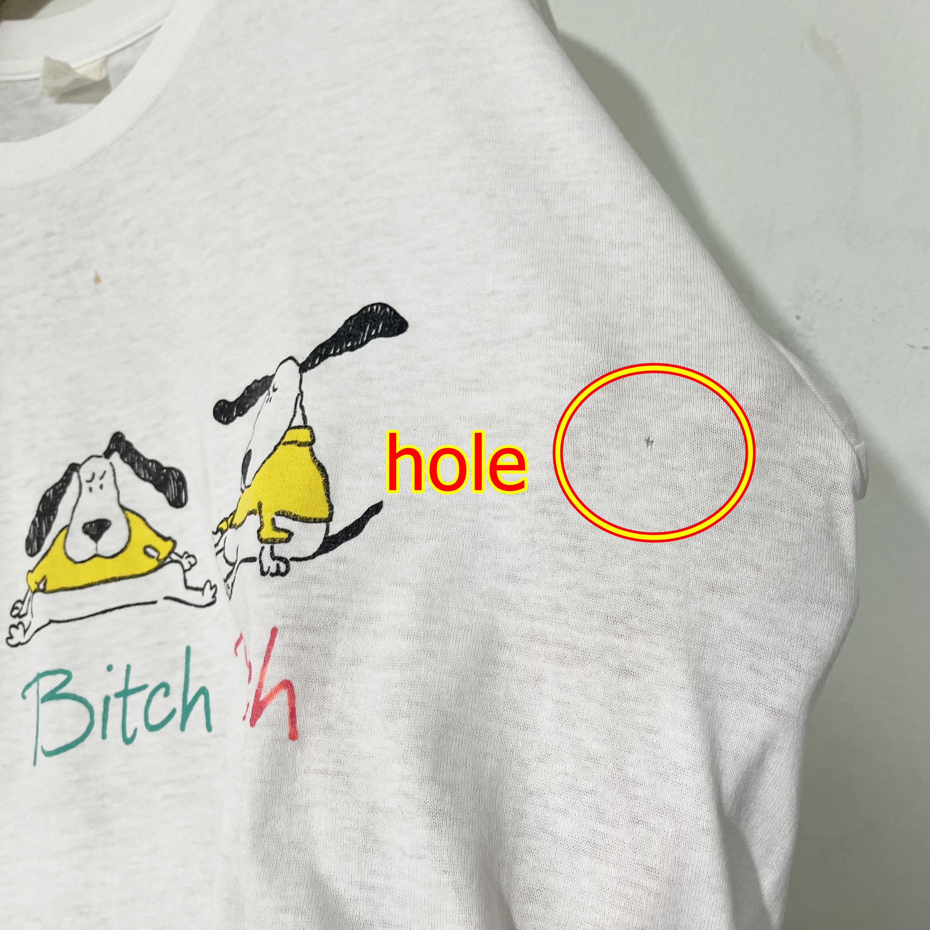 Vintage Vintage 90s Bitch Dog T-Shirt Size US L / EU 52-54 / 3 - 8 Thumbnail