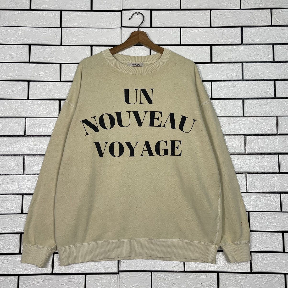 Japanese Brand Un Nouveau Voyage Crewneck Sweatshirt Size US M / EU 48-50 / 2 - 1 Thumbnail