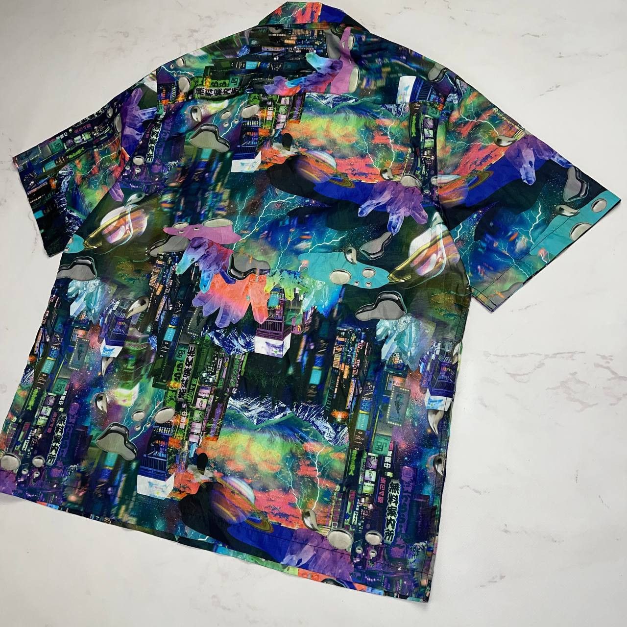 Vintage Avant-Garde x streatwear cropped shirt size m cosmos Size US M / EU 48-50 / 2 - 11 Thumbnail