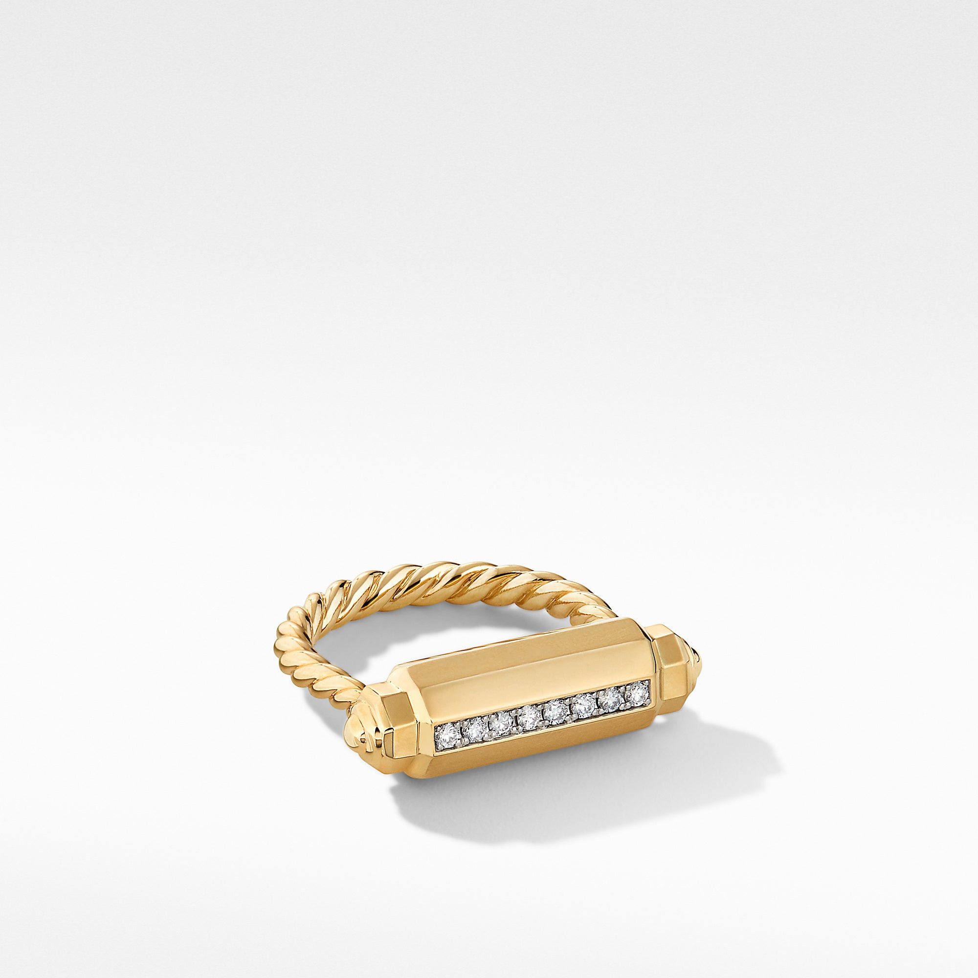 David Yurman o1s1wg111025 R16702D /Size 6/Lexington Barrel Ring in Golden Size ONE SIZE - 1 Thumbnail