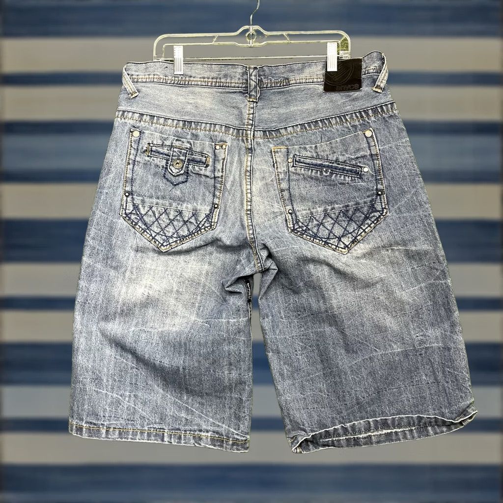 Enyce VINTAGE enyce Bermuda Short Mens 36 Blue Denim 5-Pocket Relaxed Casual Hip Hop Grunge 90s Medium Wash Mens Size US 36 / EU 52 - 1 Thumbnail