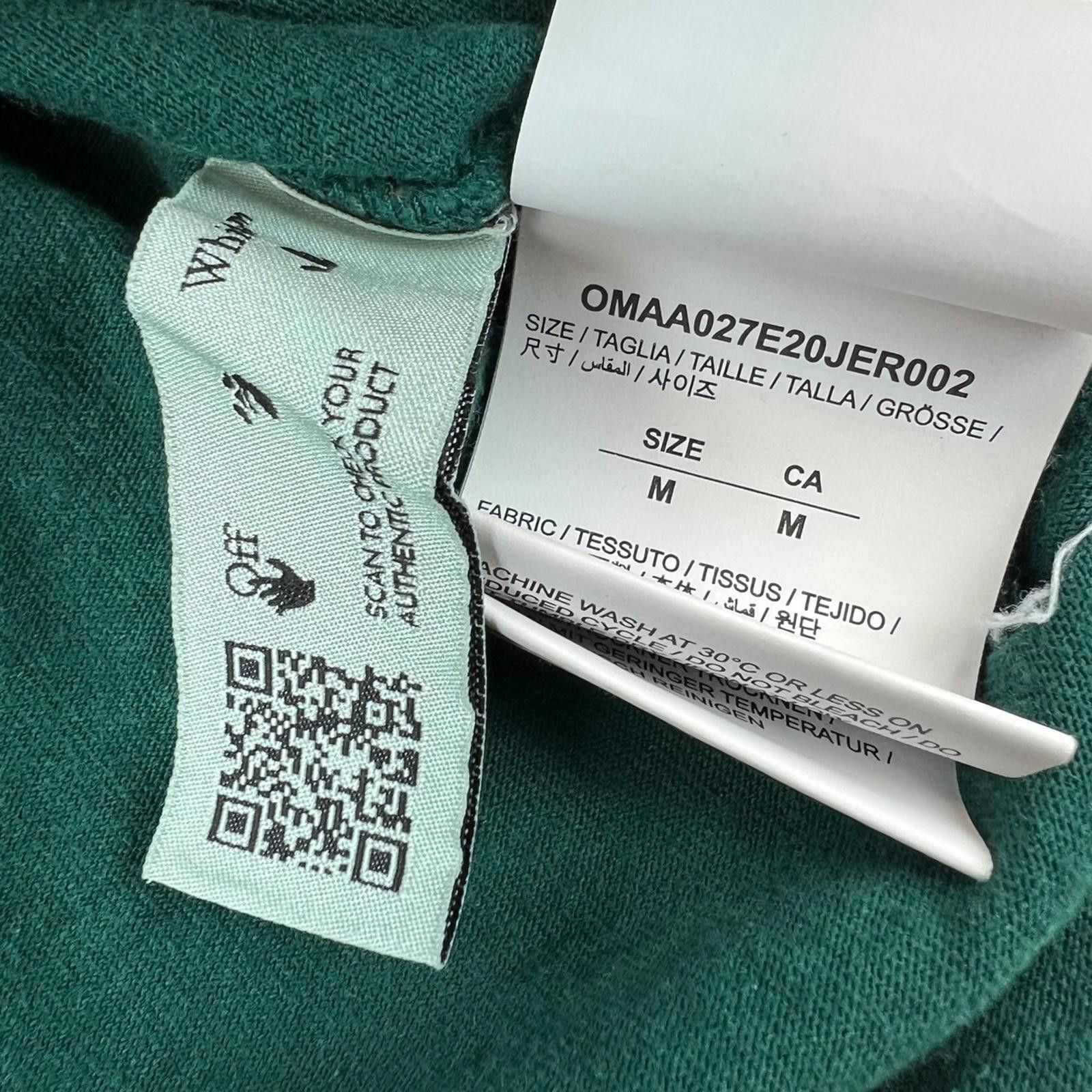 Off-White Off-White Hand Print Green T Shirt Size US M / EU 48-50 / 2 - 4 Thumbnail