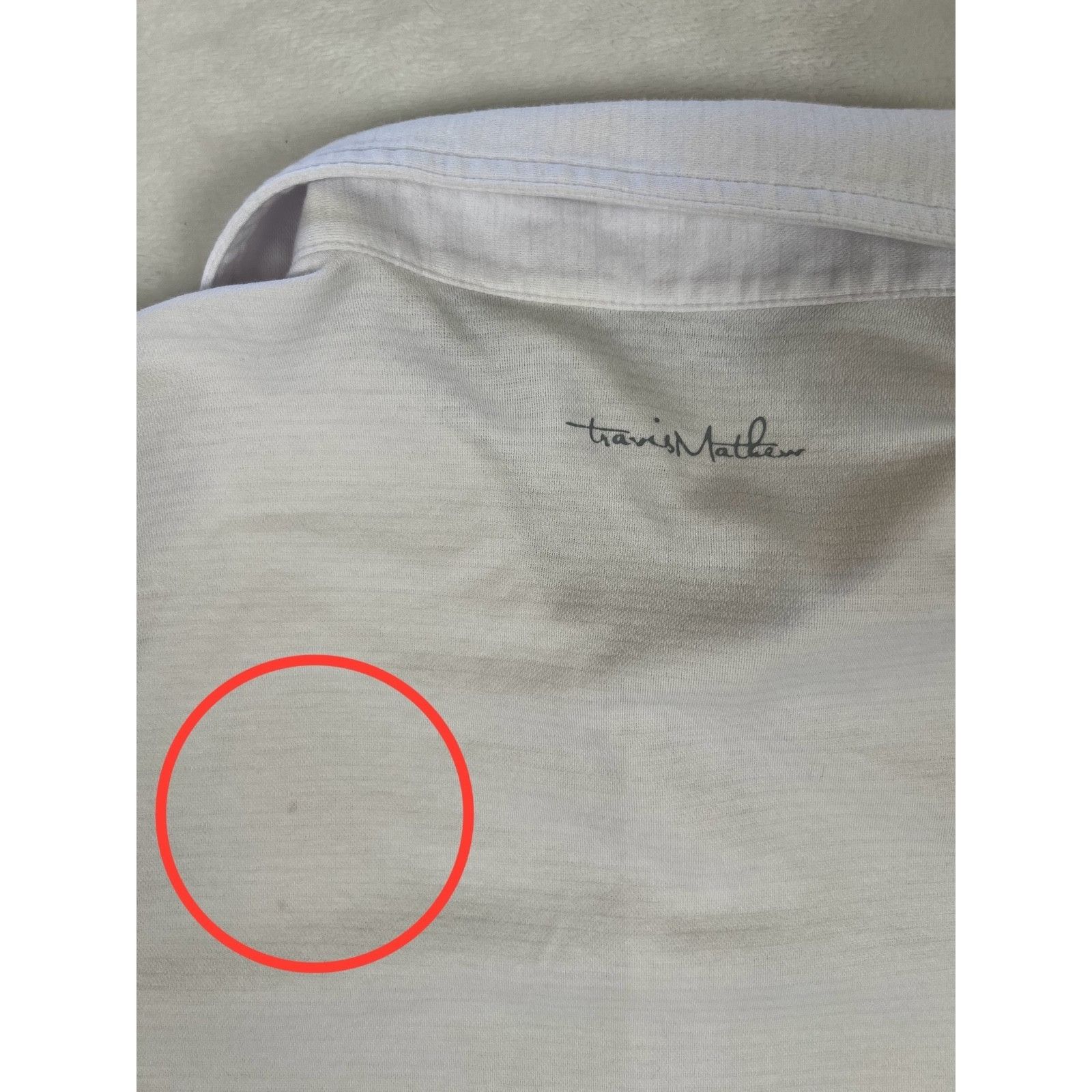 TravisMathew Travis Mathew Men's Medium TPC Sawgrass Golf Polo Shirt Whit Size US M / EU 48-50 / 2 - 9 Thumbnail