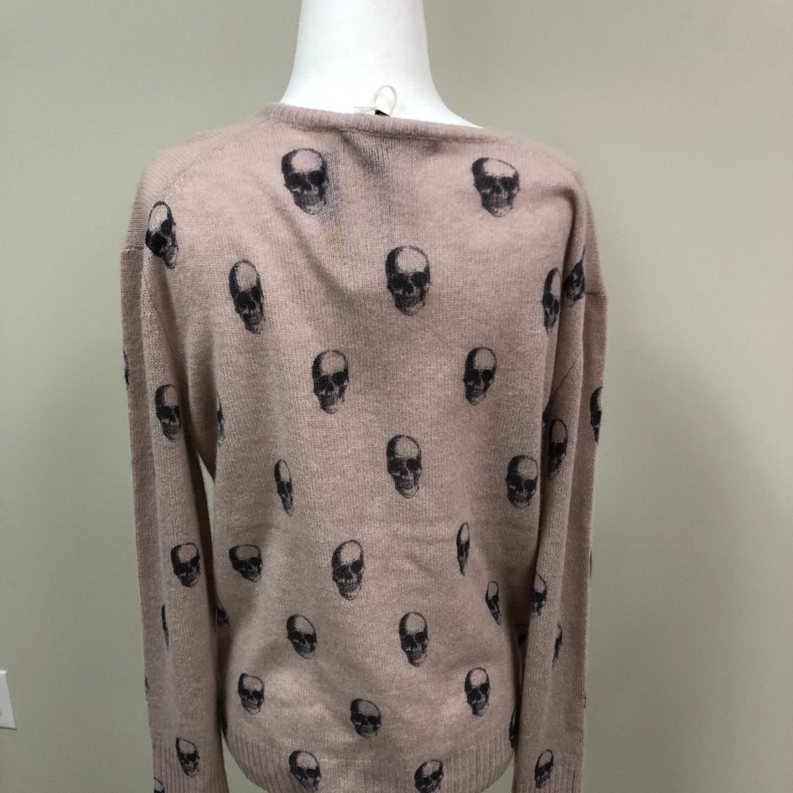 360Cashmere Skull Cashmere V Neck Sweater from 360 Cashmere Size S / US 4 / IT 40 - 3 Thumbnail