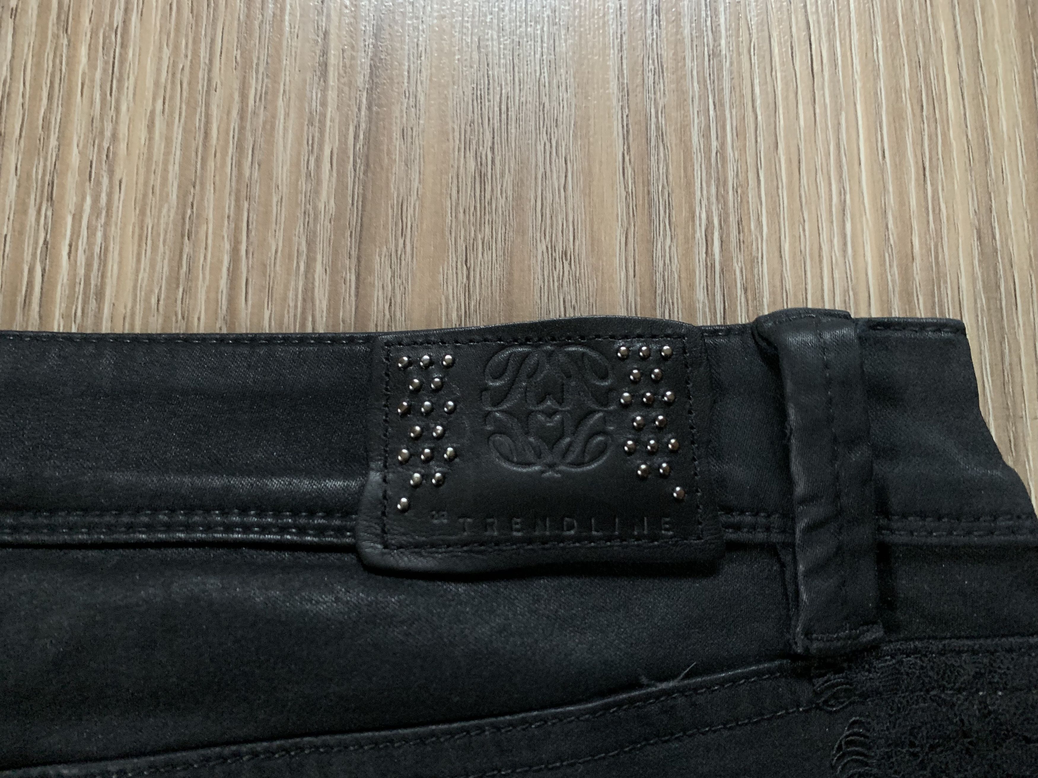 Other Raffaello Rossi Leather Black Wax Jeans Size 30" / US 8 / IT 44 - 8 Thumbnail