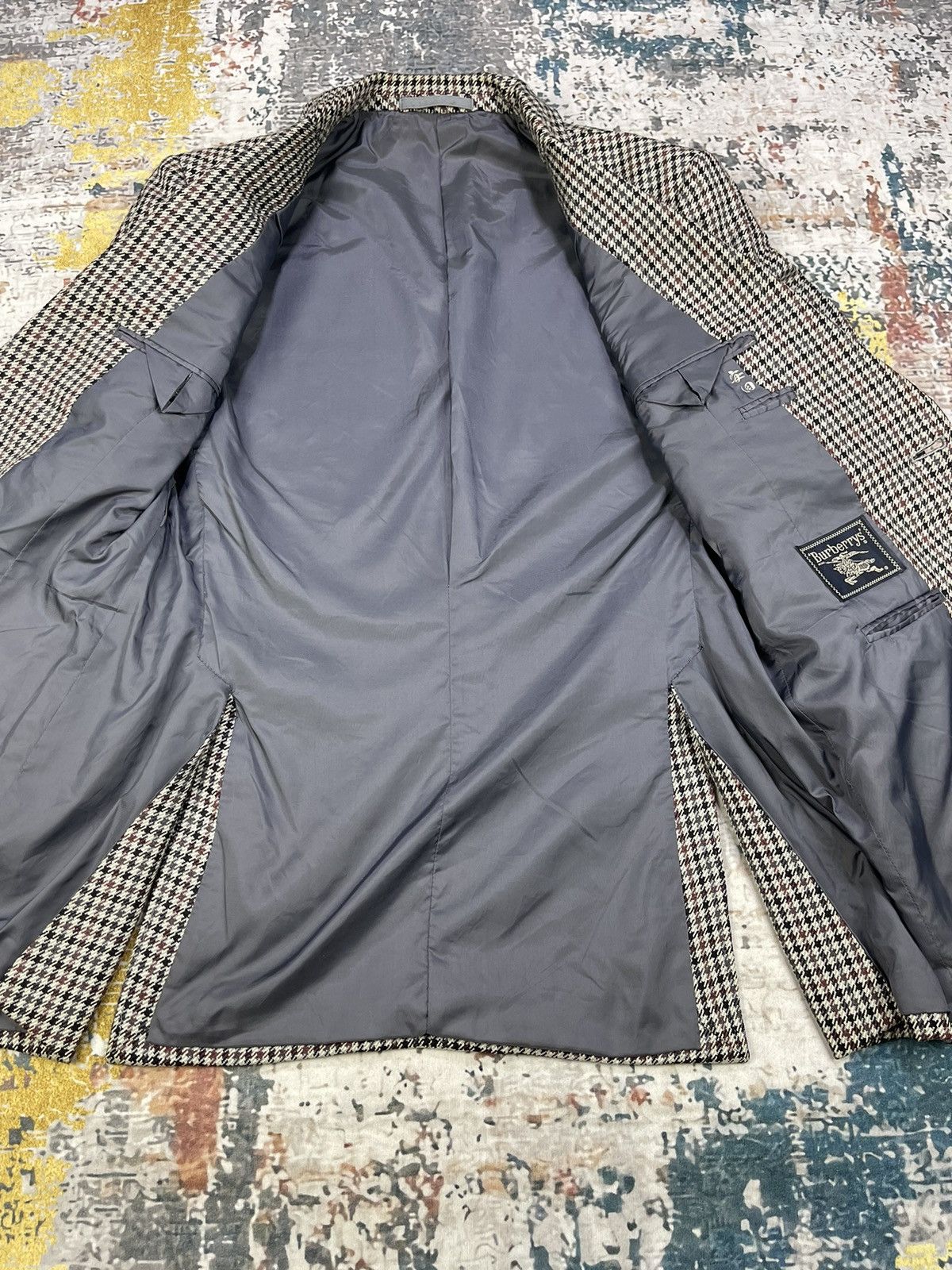 Burberry Vintage Burberrys Houndstooth Check Blazer Size US M / EU 48-50 / 2 - 6 Thumbnail
