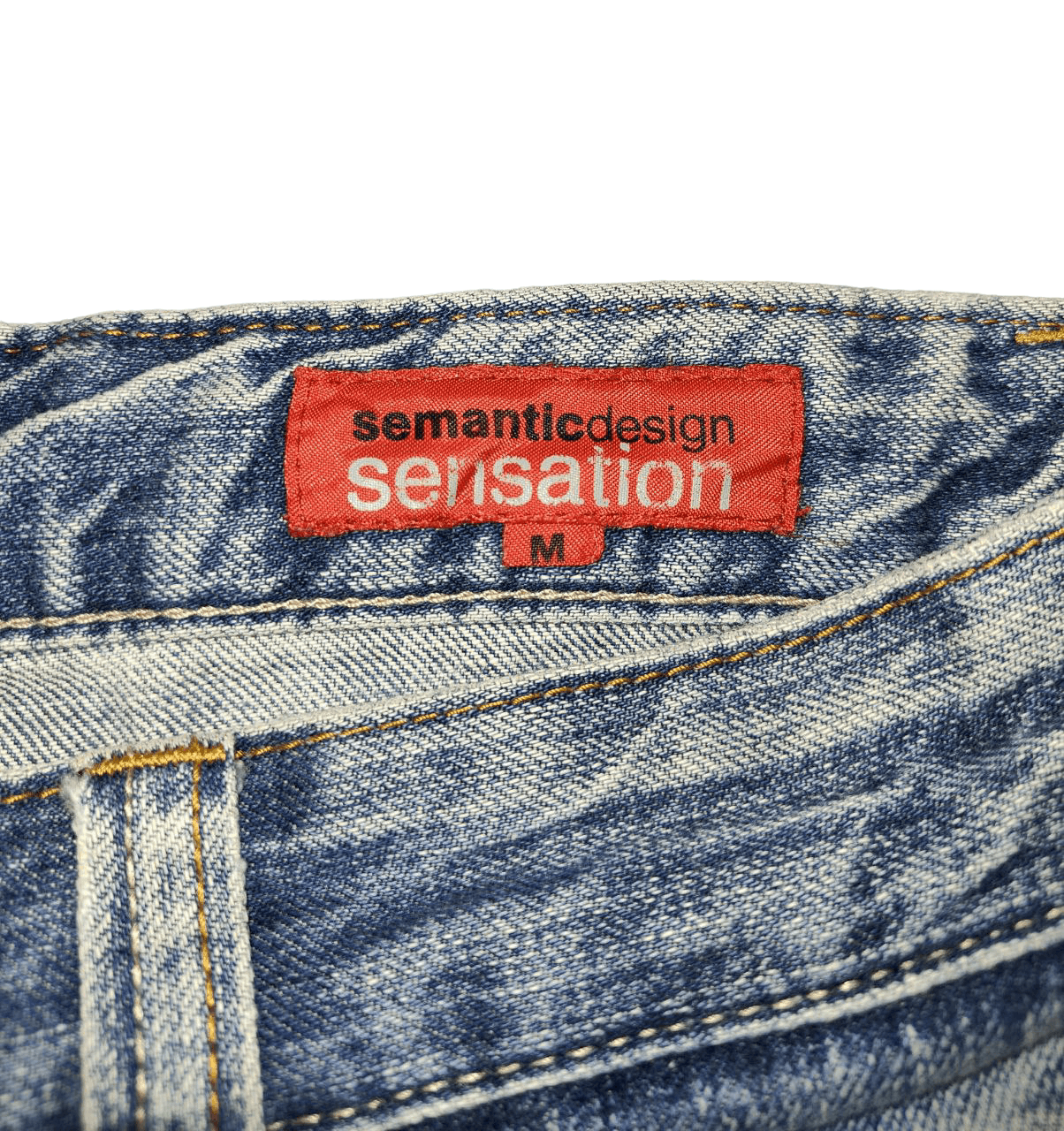 semanticdesign Semantic Side Tape Distressed Denim Size US 30 / EU 46 - 10 Thumbnail