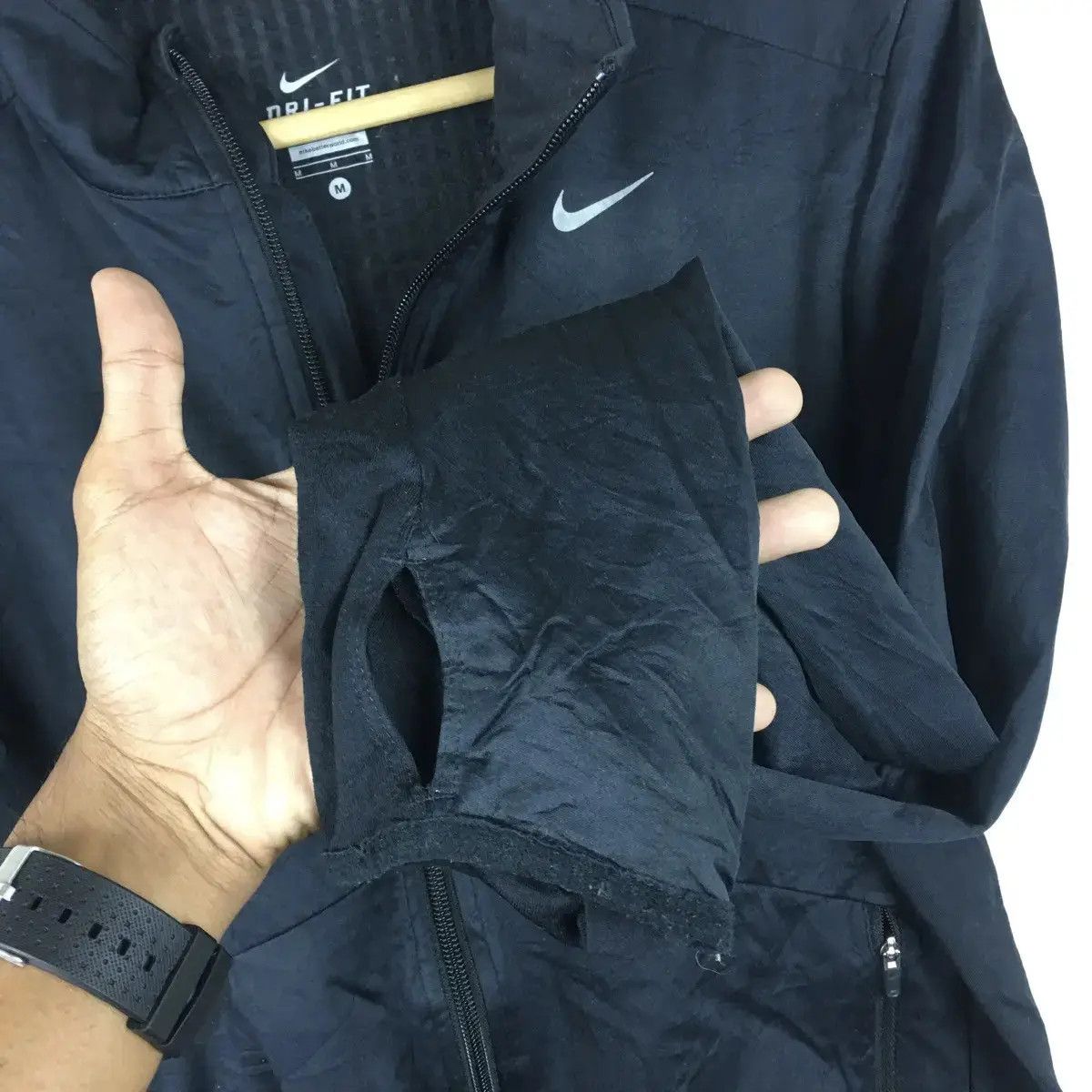 Nike Vtg NIKE SWOOSH Logo Jacket Parka Trench Outdoor Sweater Size M / US 6-8 / IT 42-44 - 6 Thumbnail