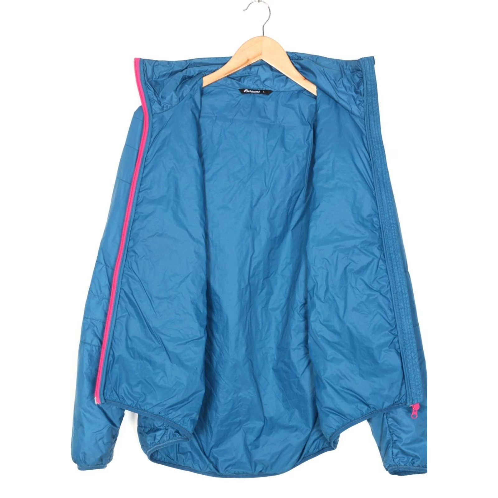 Vintage BERGANS OF NORWAY Uranostind Insulated Jacket Women L Blue PERTEX Microlight Size L / US 10 / IT 46 - 4 Thumbnail