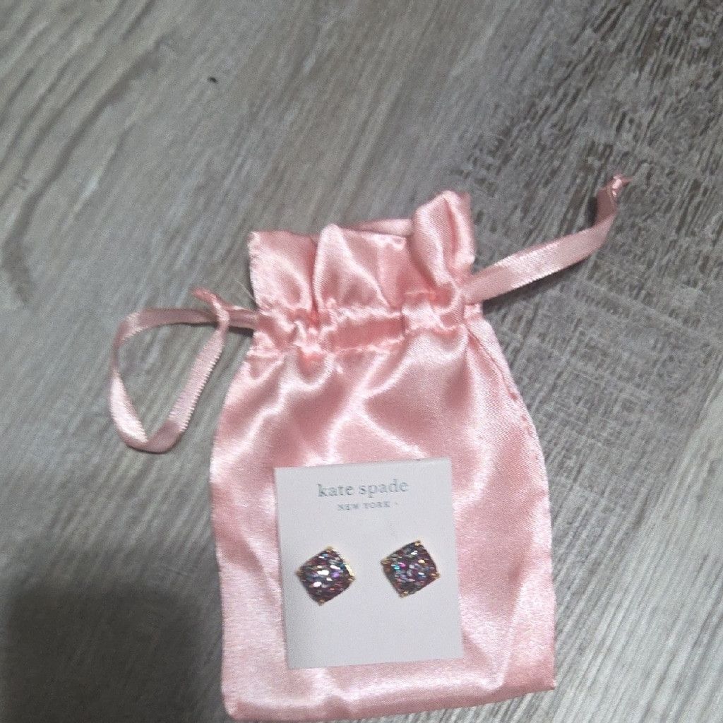 Kate Spade kate spade Multi-Color Glitter Square Stud Earrings Size ONE SIZE - 5 Thumbnail