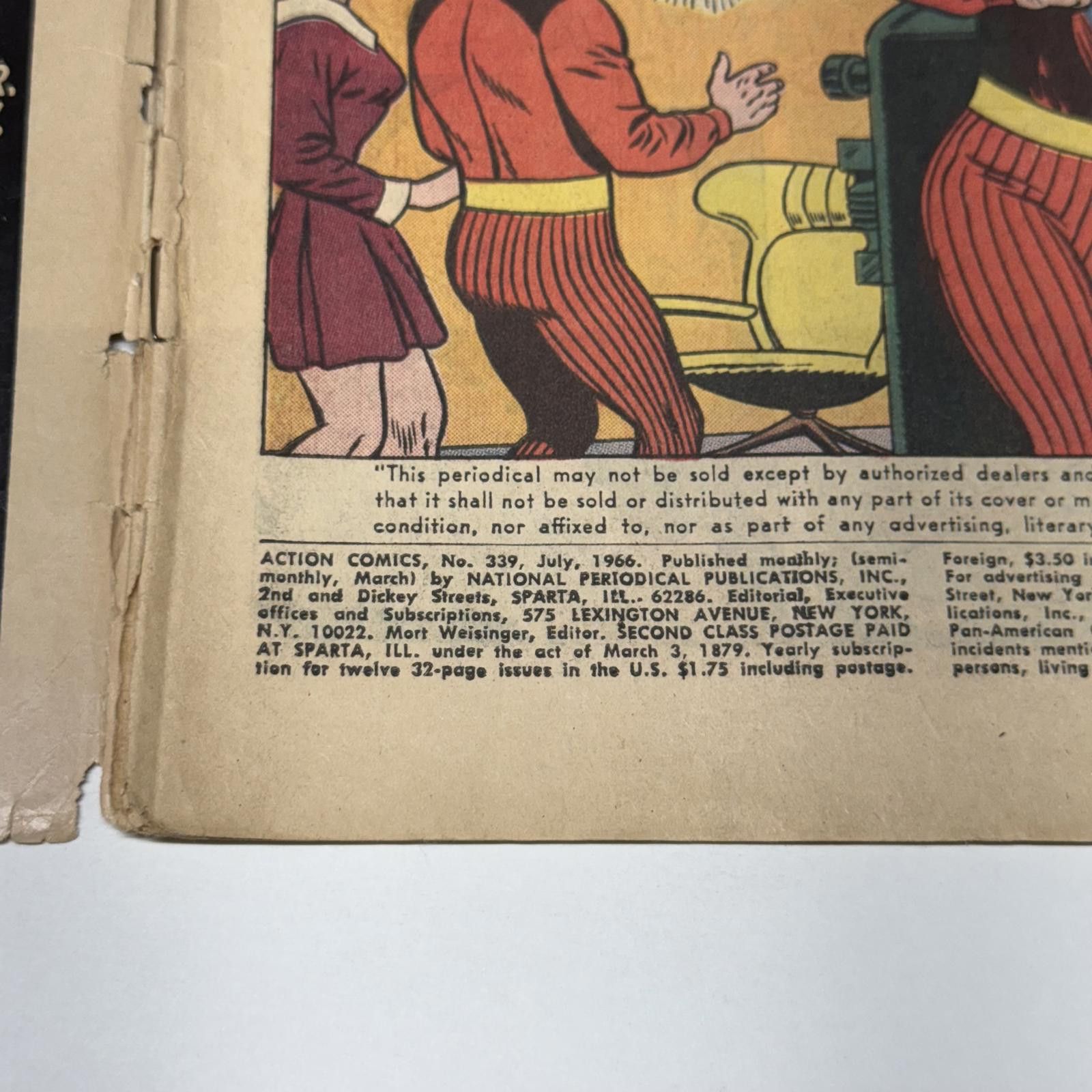 DC Comics 1966 Action Comics #339 Special Issue Superman Braniac Fair Size ONE SIZE - 7 Thumbnail