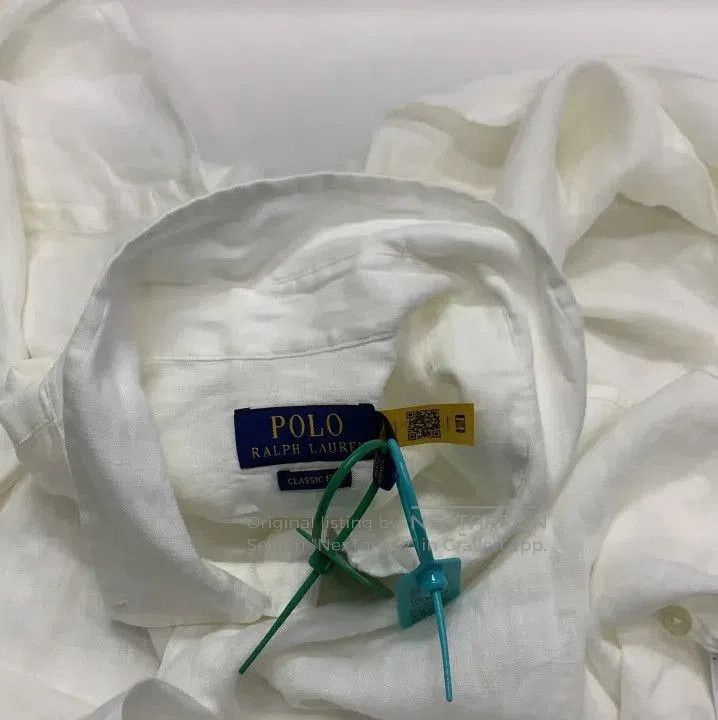 Polo Ralph Lauren Polo Ralph Lauren SS23 Logo Embroidered Linen Shirt. Size US XXL / EU 58 / 5 - 7 Thumbnail