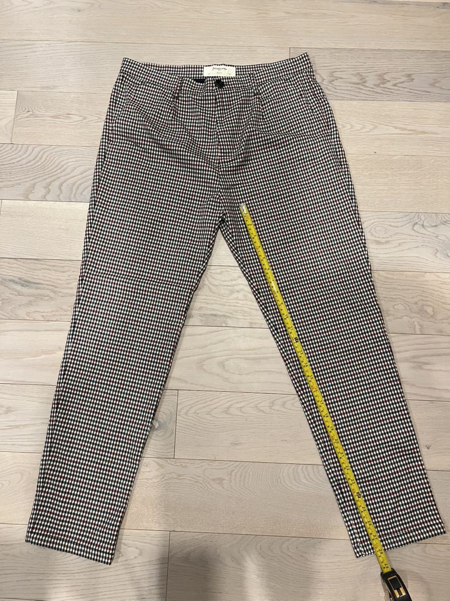 Other Stradivarius Men’s Gray Prince of Wales Check Chino Size 32 Size US 32 / EU 48 - 4 Thumbnail