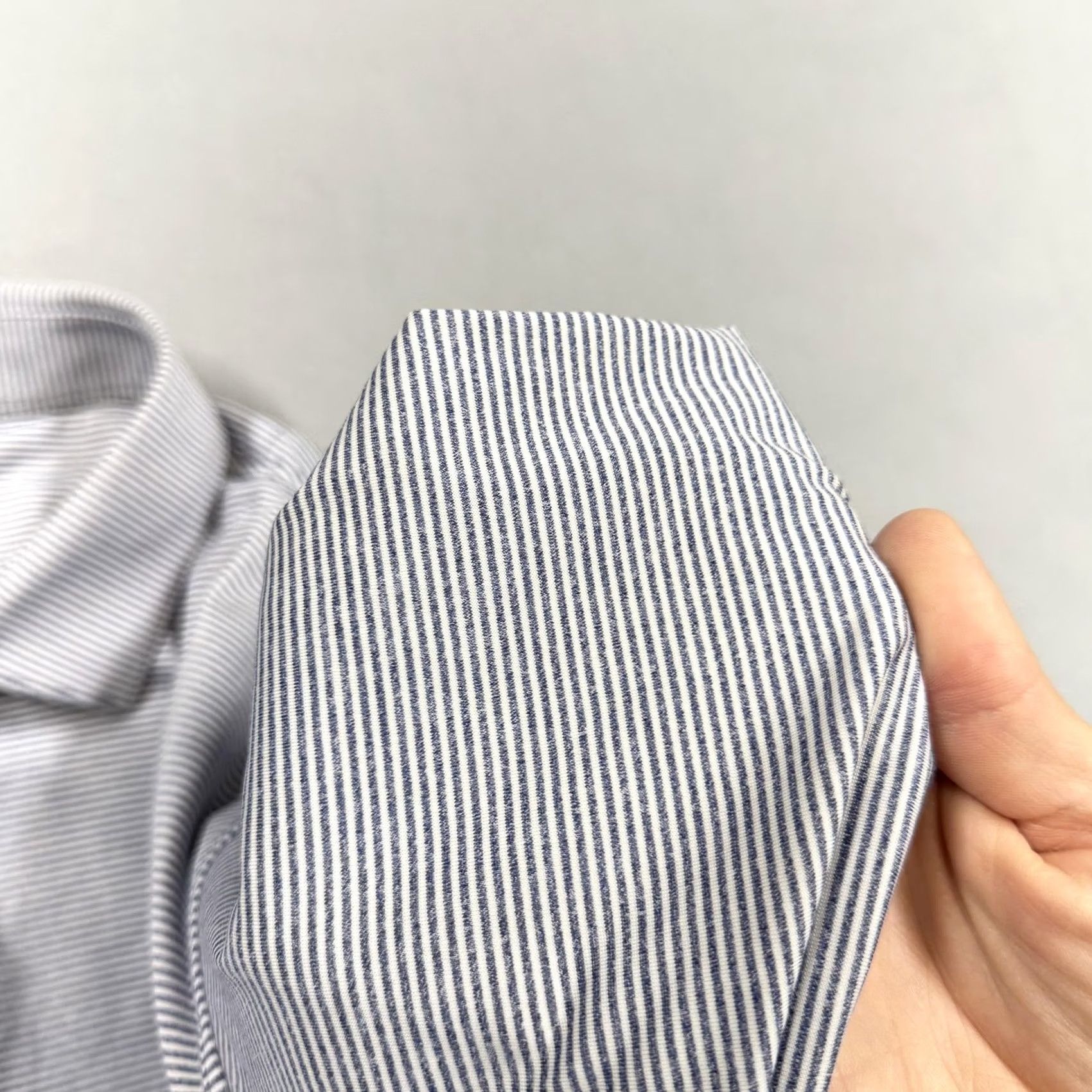Vintage Rhoback Polo Shirt Mens Large Blue Stripe Awayday Logo Golf Performance Stretch Size US L / EU 52-54 / 3 - 4 Thumbnail