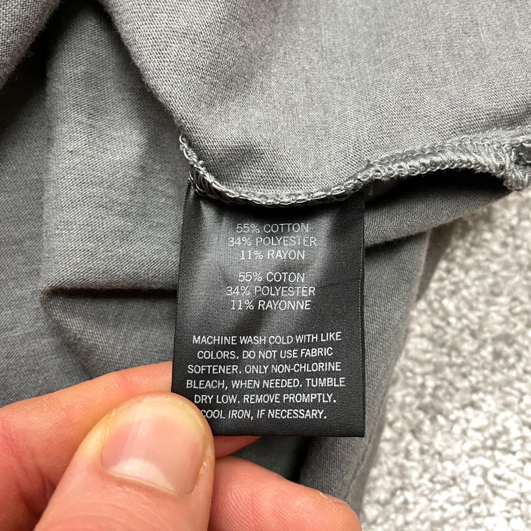New Era New Era Hooded Shirt Mens XL Gray Grand Club Hoodie T Shirt Sweatshirt Love Classic Full Logo Cotton Blend Fall Winter Spring Regular Mens Size US XL / EU 56 / 4 - 7 Thumbnail