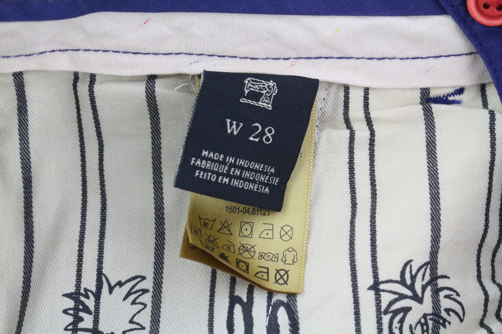Scotch & Soda W28 Chino Blue Zip Fly 5-Design Pockets Logo 84156 Size US 28 / EU 44 - 9 Thumbnail