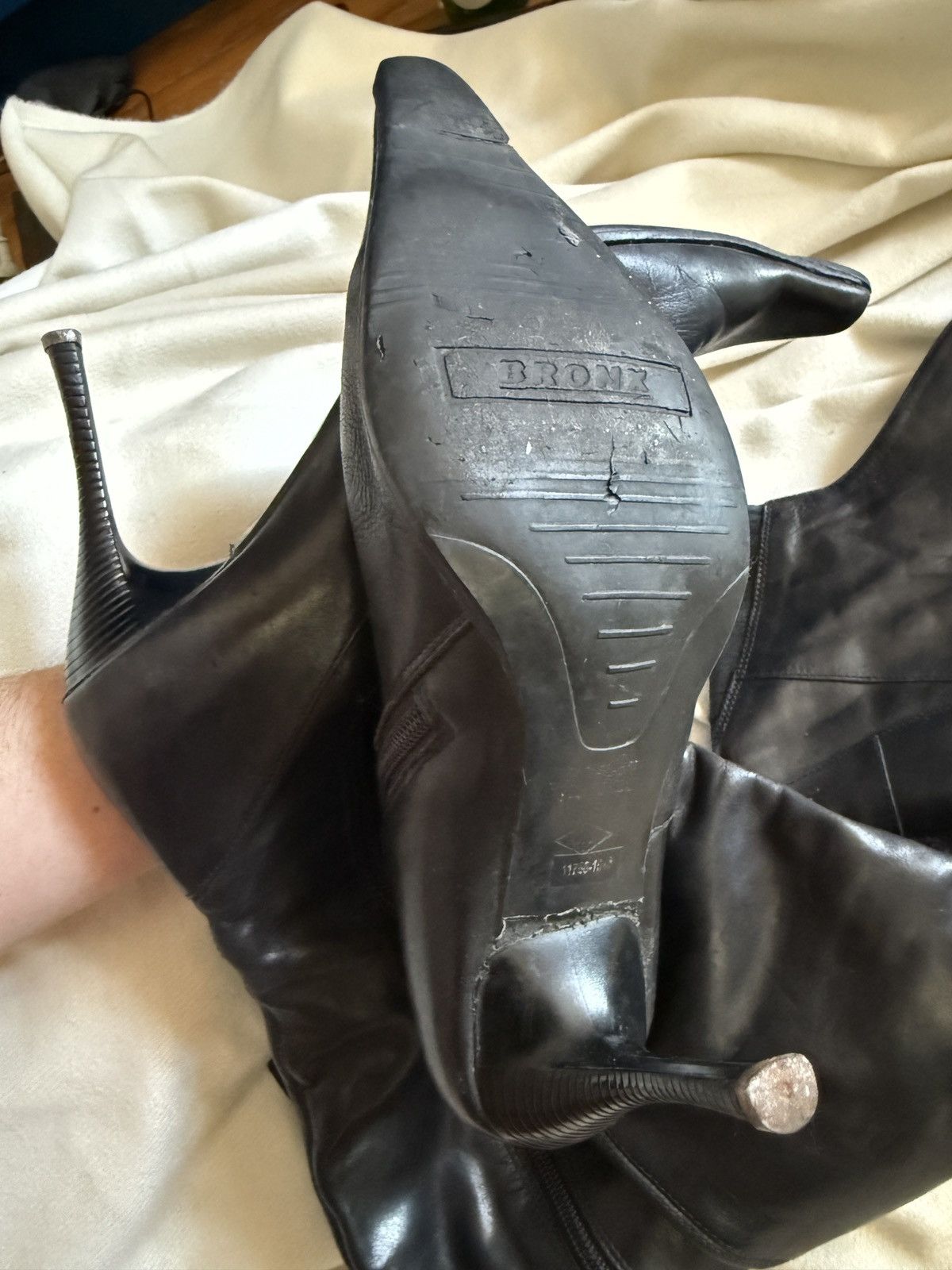 Bronx and Banco Bronx leather heels 38 eu Size US 7 / IT 37 - 8 Thumbnail