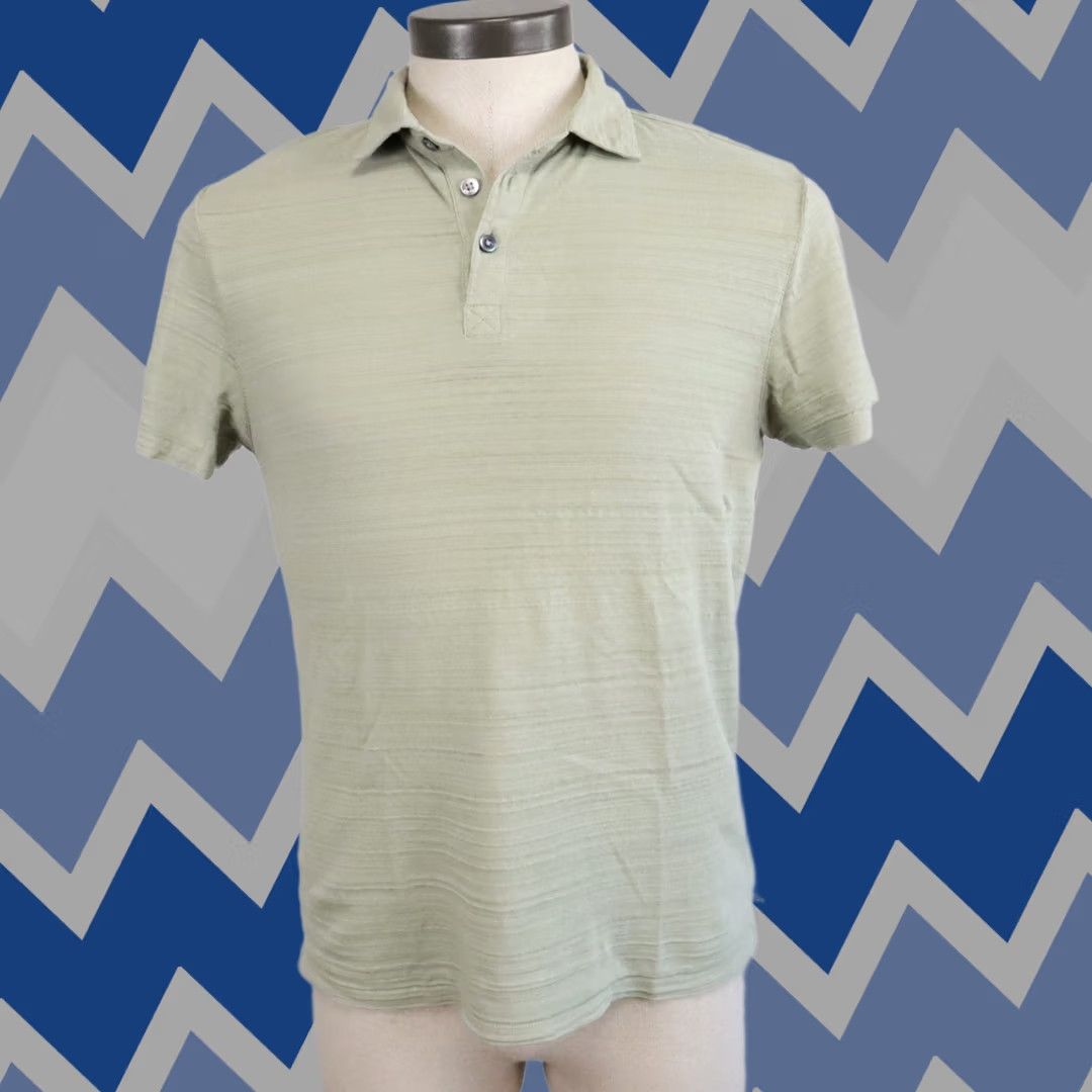Vintage Robert Barakett Polo Shirt Mens Small Casual Knit Cotton Sage Green Short Sleeve Size US S / EU 44-46 / 1 - 1 Thumbnail