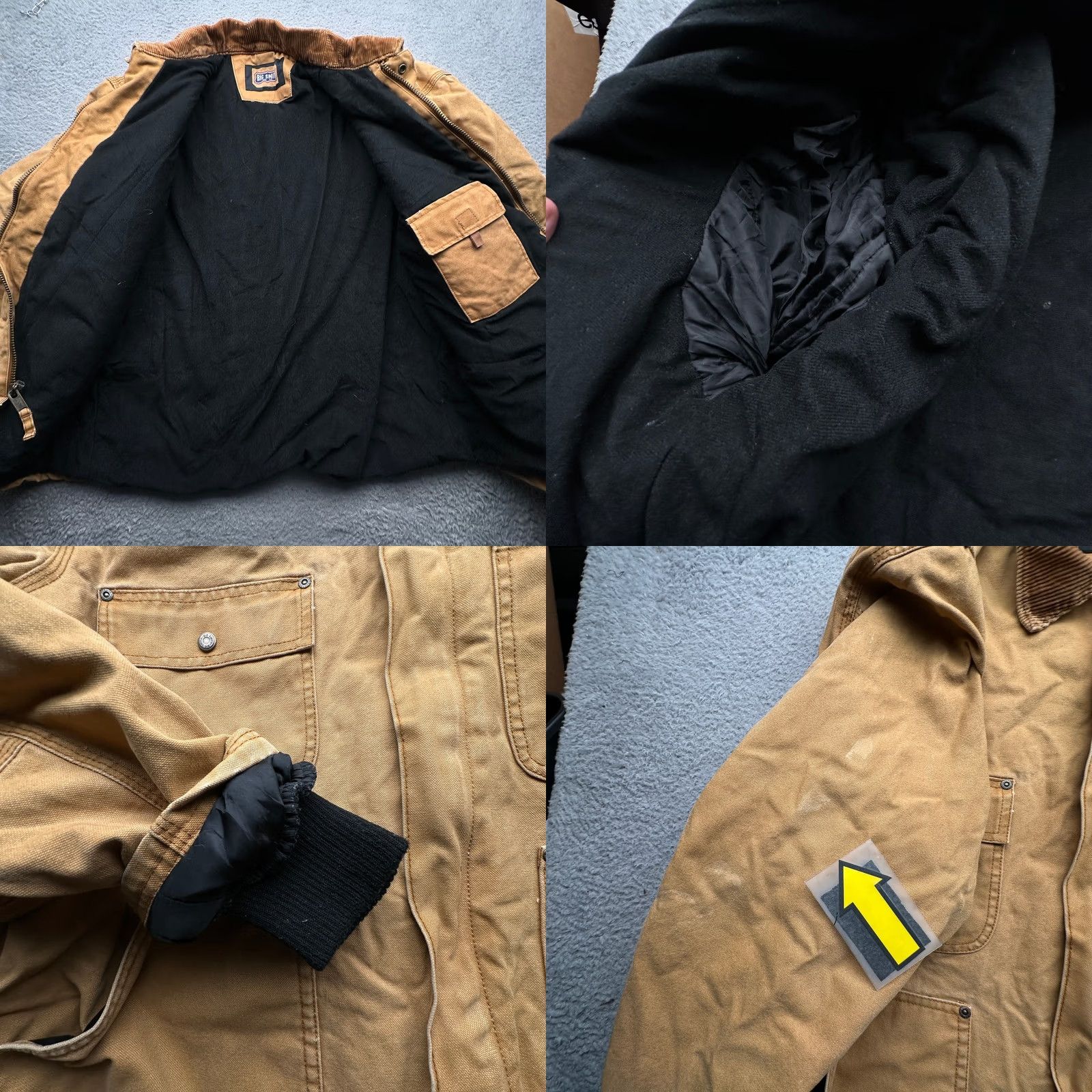 Vintage VINTAGE Big Smith Duck Canvas Lined Hooded Work Jacket Mens 2XL Chore Coat Brown Size US XXL / EU 58 / 5 - 8 Thumbnail