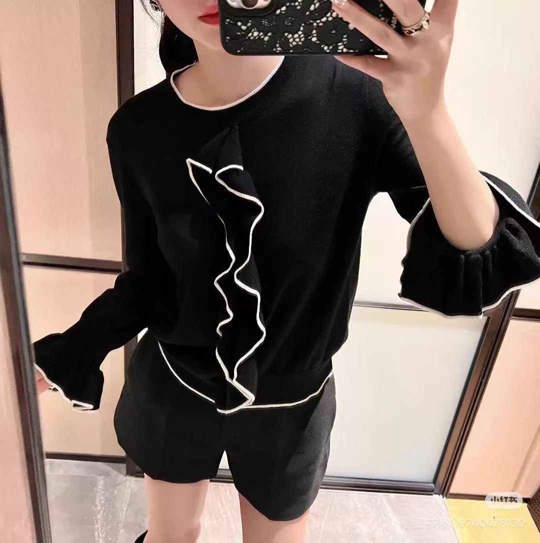 Dior Dior Black Cashmere Silk Top jisoo size F34 Size XS / US 0-2 / IT 36-38 - 5 Thumbnail