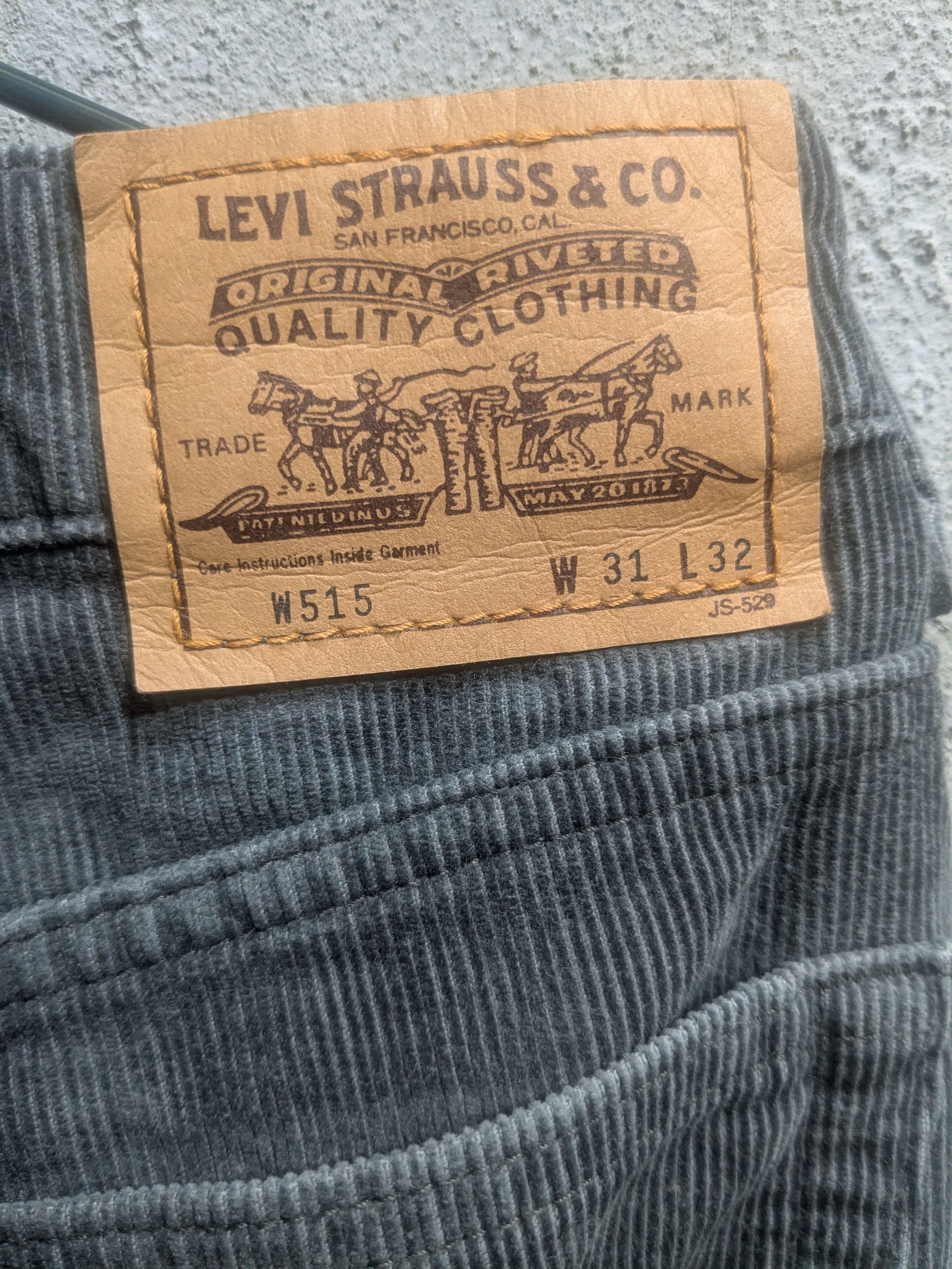 Levi's Levis corduroy jeans pants made in Japan vintage gray Size US 31 - 4 Thumbnail