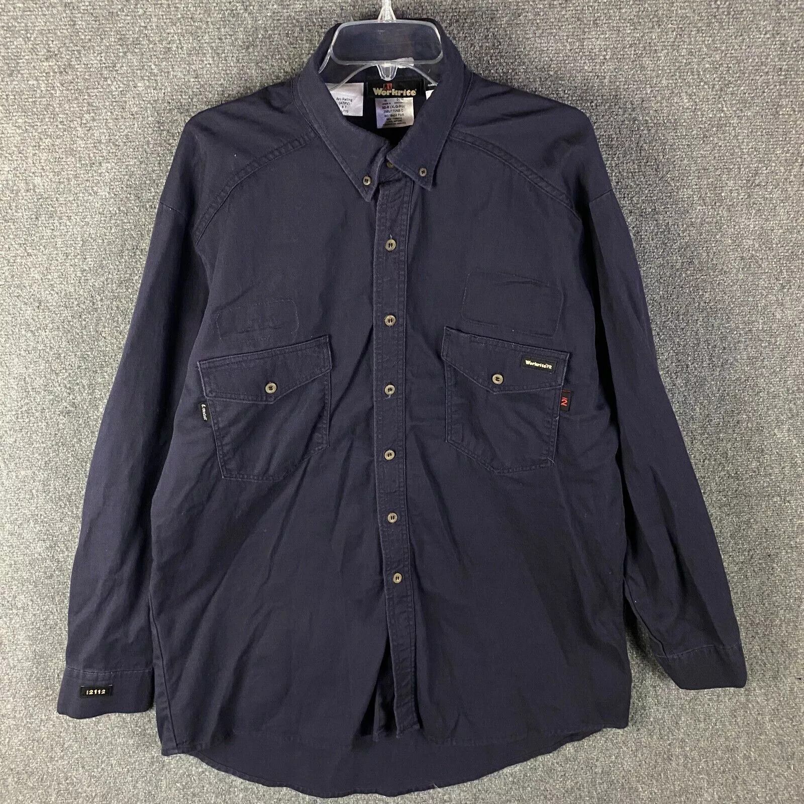 Other Workrite Button Down Shirt Men's 50R XL Flame Resistant Size US XL / EU 56 / 4 - 1 Thumbnail
