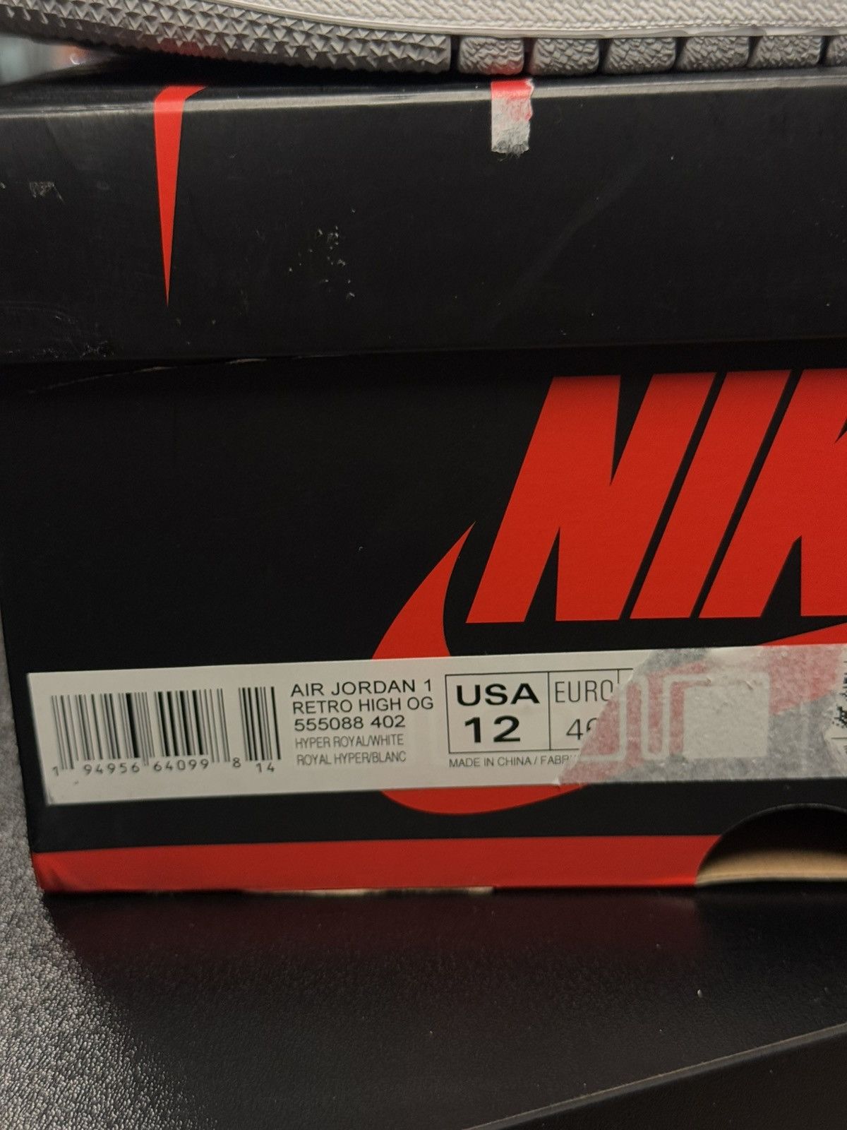 Jordan Brand × Nike Jordan 1 Hyper Royal Blue Size 12 W/ BOX (555088-402) Size US 12 / EU 45 - 20 Thumbnail