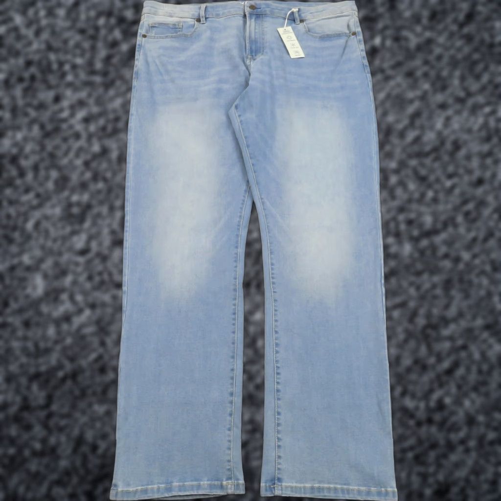 Vintage Twillory Jeans Mens 40x32 Denim Light Wash Regular Straight 5-Pocket Stretch Blue Size US 40 / EU 56 - 1 Thumbnail