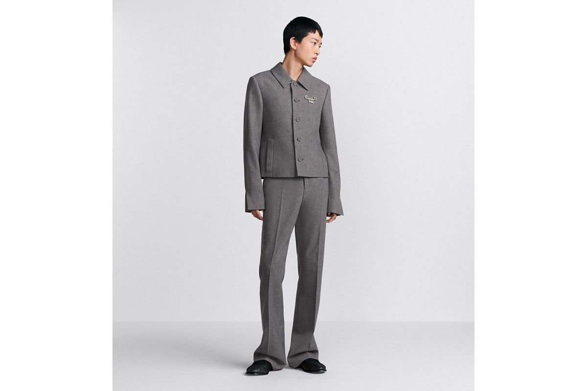 Dior o1bcso1str0226 Cropped Jacket in Grey Size US XL / EU 56 / 4 - 5 Thumbnail