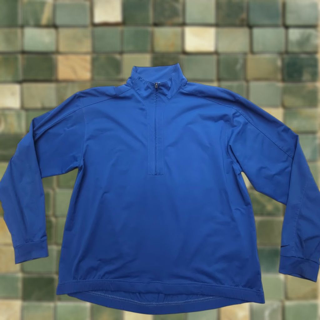 Nike VINTAGE Nike Golf Long Sleeve Half Zip Jacket Mens M Blue Nike Dri-FIT Windbreaker Casual Shirt Sports 2000s Mens Size US M / EU 48-50 / 2 - 1 Thumbnail