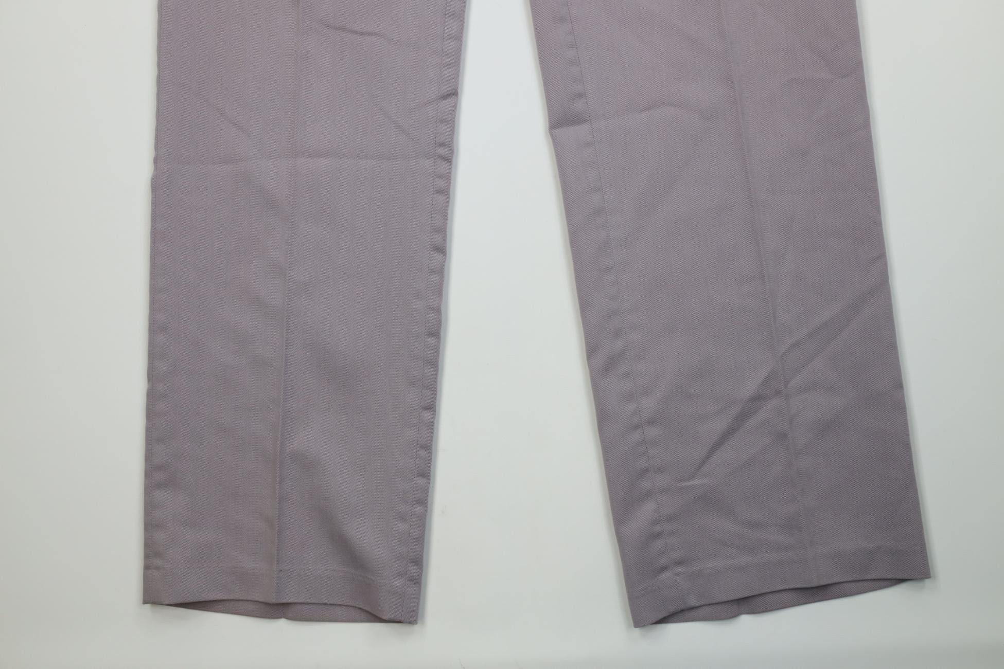 Levi's Vintage 70s 80s Levis Flared Wide Leg Chino Pants Purple USA Size US 38 / EU 54 - 4 Thumbnail