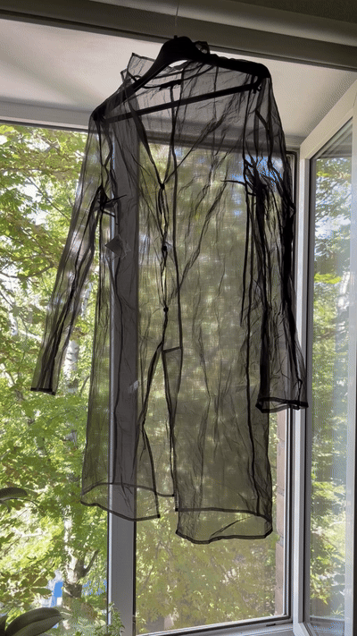 Burberry × Burberry Prorsum Roberto Menichetti AW01 Carbon See-through Shirt Size S / US 4 / IT 40 - 1 Thumbnail